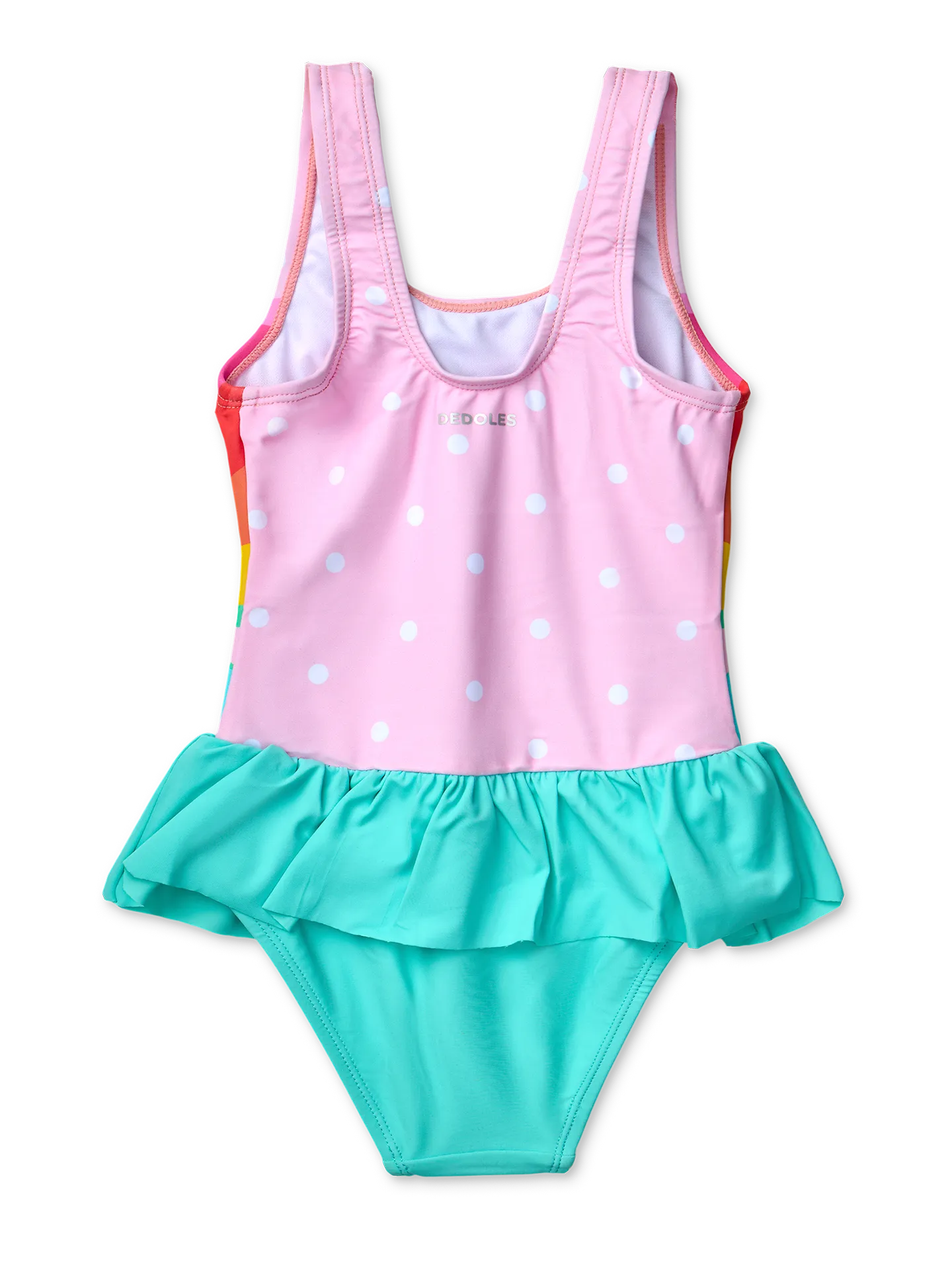 Bañador alegre de niña Mariposa arcoíris - Image 2