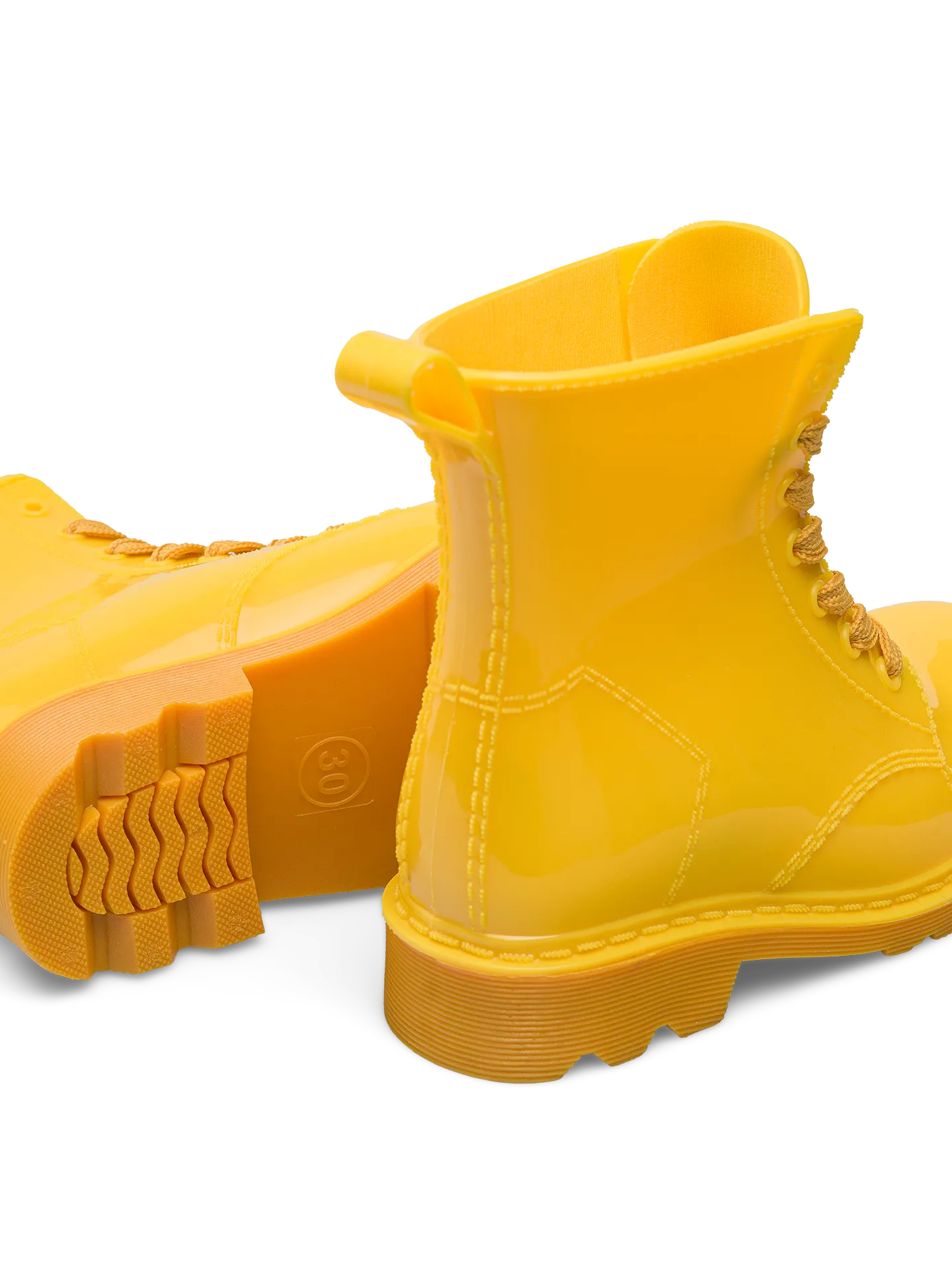 Botas de agua infantiles alegres Amarillo dorado - Image 3