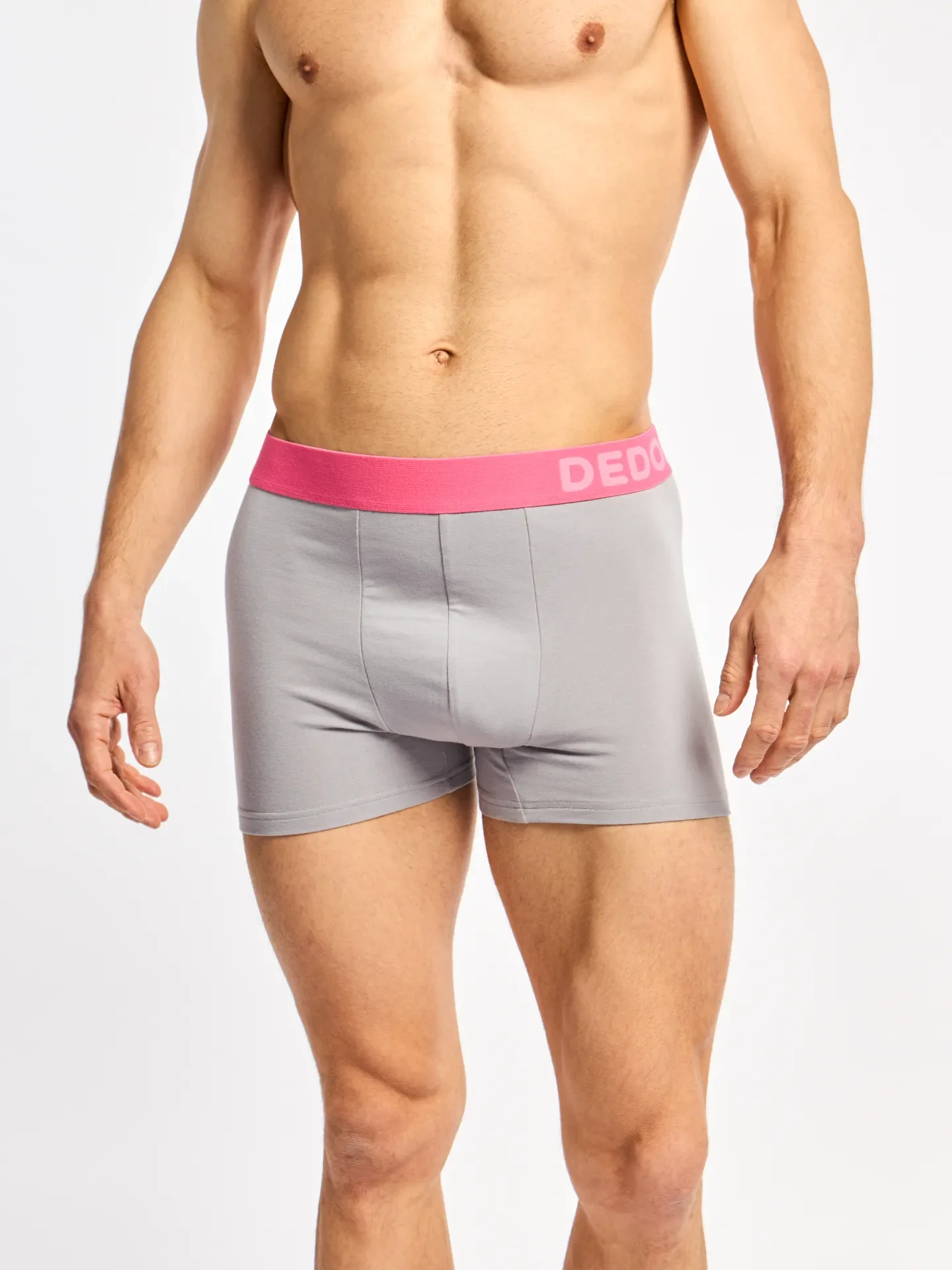 Bóxeres para hombre Gris y rosa - Image 4