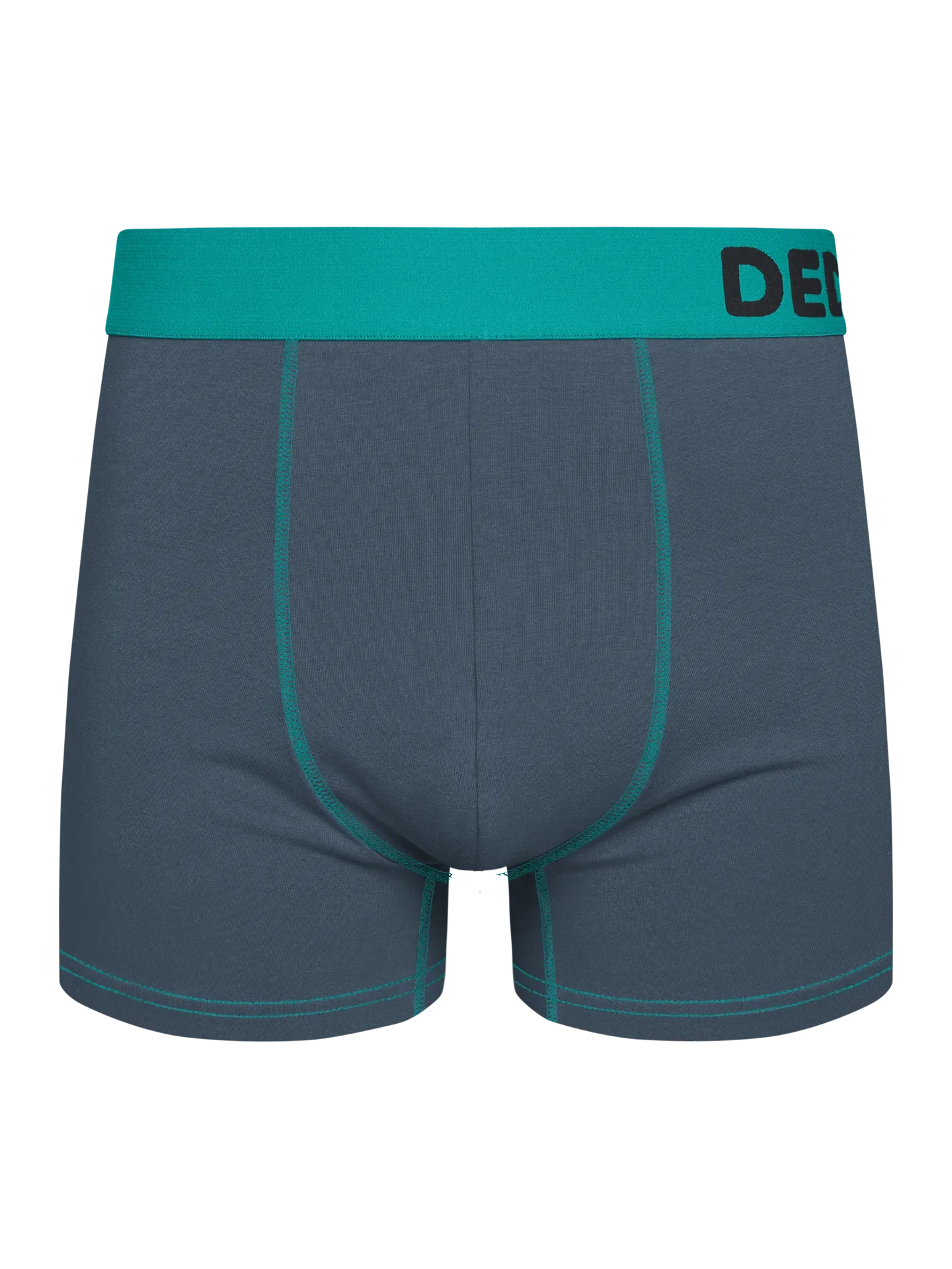 Bóxeres para hombre gris y turquesa
