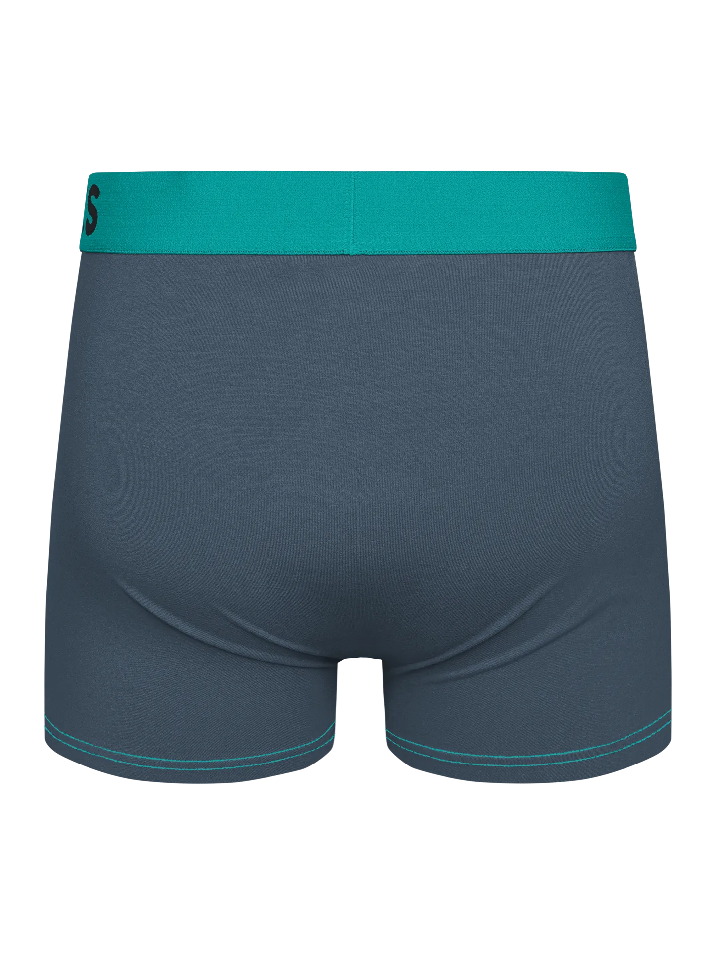 Bóxeres para hombre gris y turquesa - Image 2
