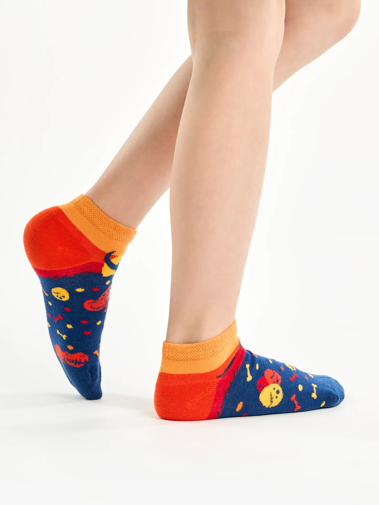 Calcetines tobilleros alegres para niños Mundo de dinosaurios - Image 3