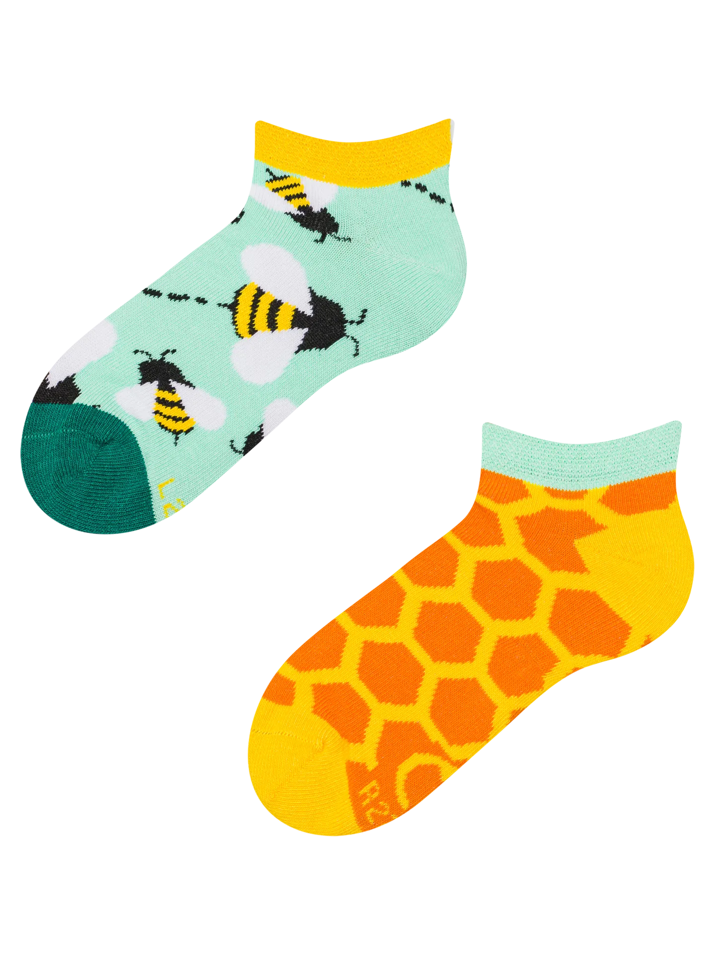 Calcetines infantiles tobilleros alegres Pequeñas abejas