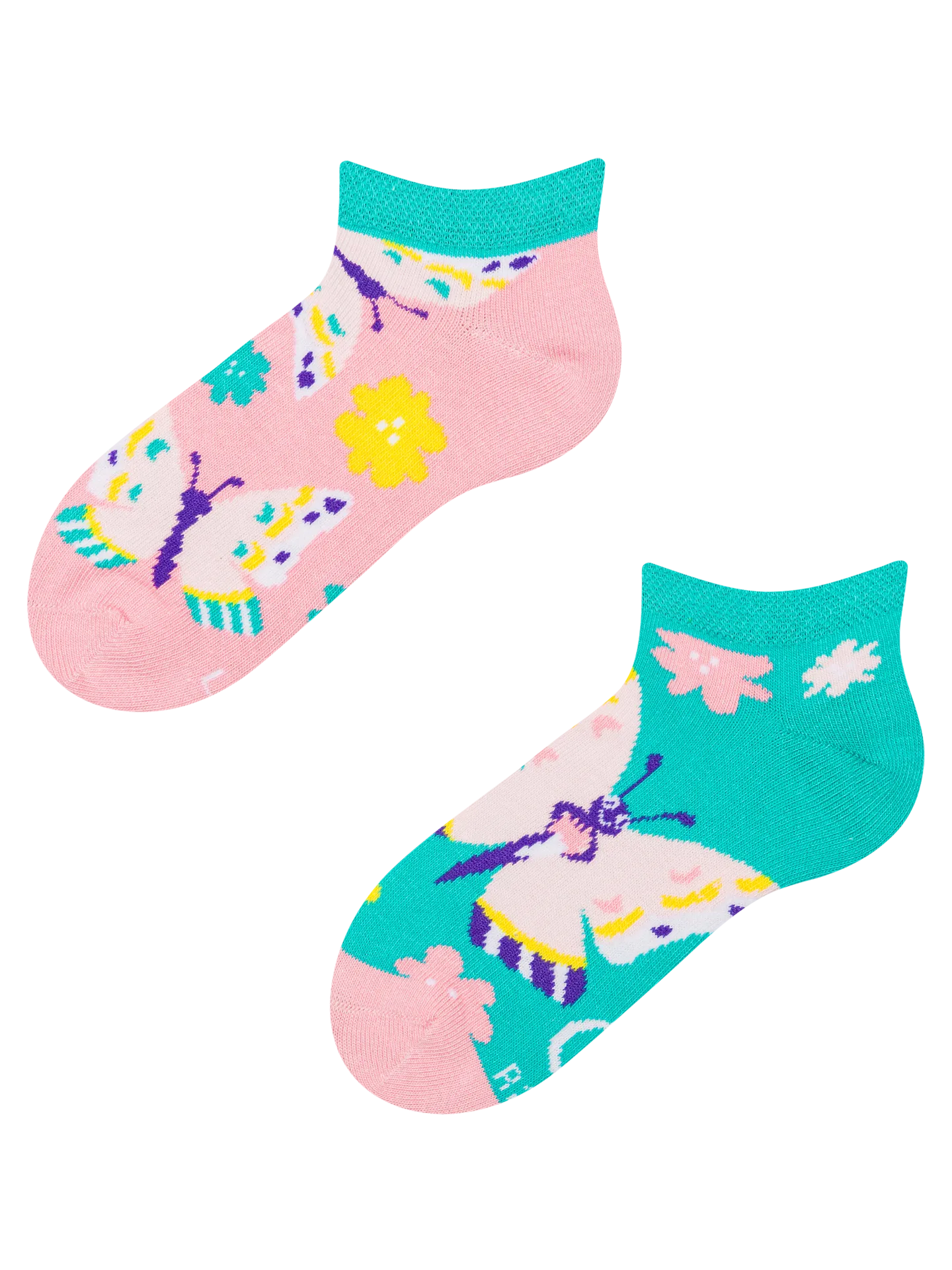 Calcetines infantiles tobilleros alegres Mariposas dulces