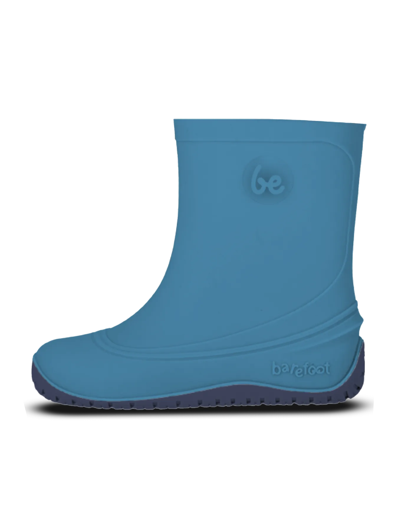 Botas de agua barefoot para niños Be Lenka Pudds - Azul agua