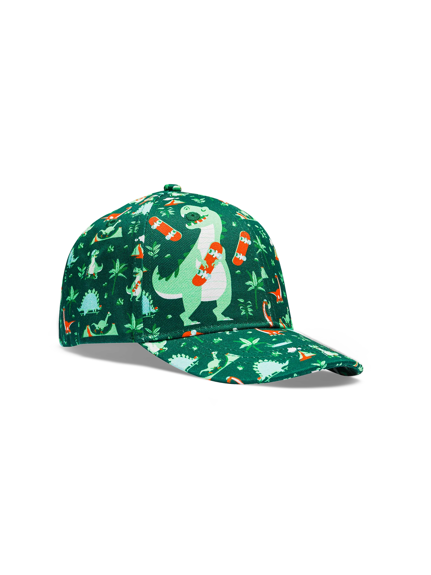 Gorra alegre infantil Skatepark de los dinosaurios