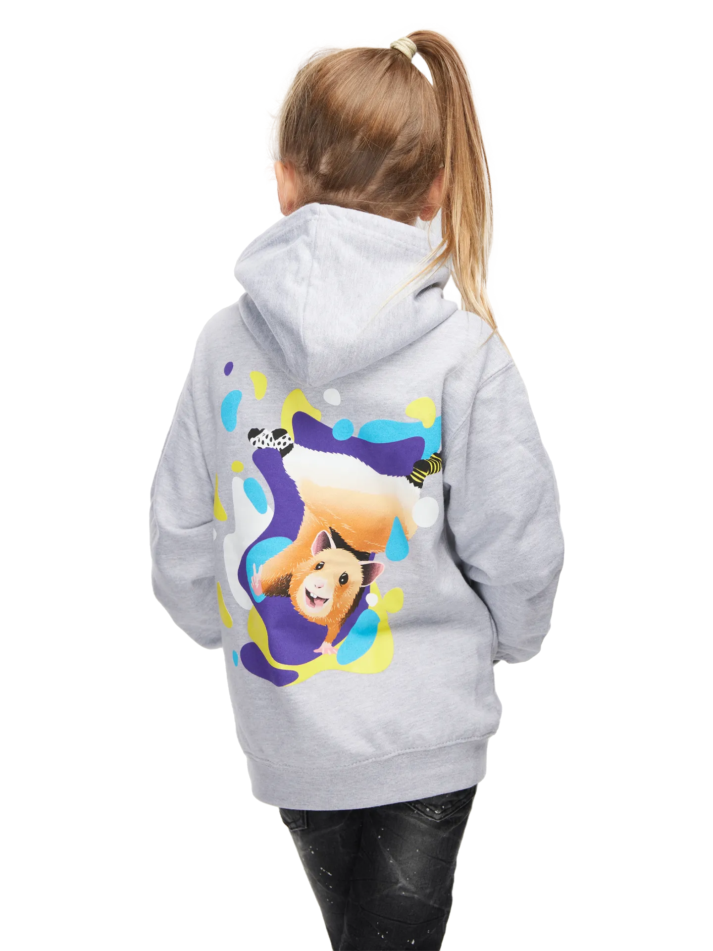 Sudadera alegre infantil con capucha Hámster breakdancer - Image 4