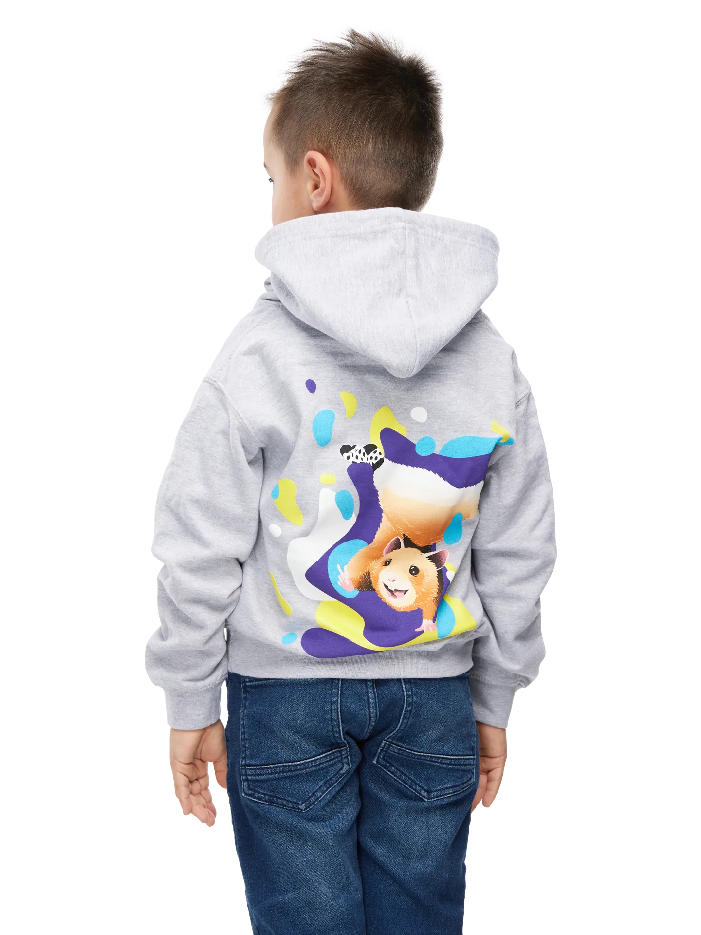 Sudadera alegre infantil con capucha Hámster breakdancer - Image 6