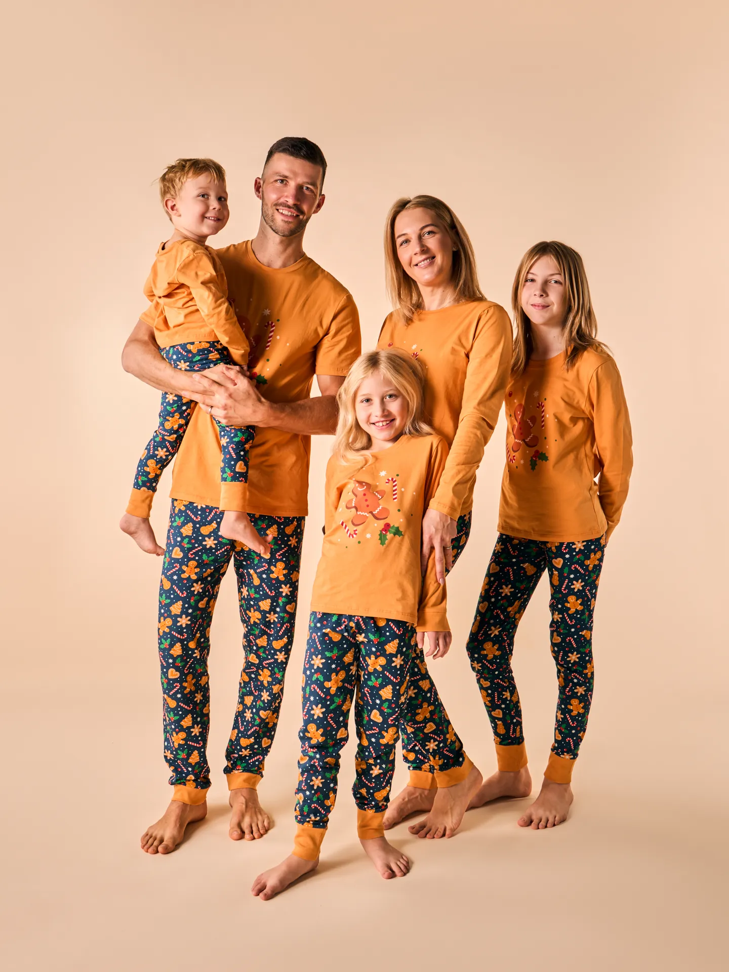 Pijama alegre para mujer Galletas de jengibre y dulces - Image 6
