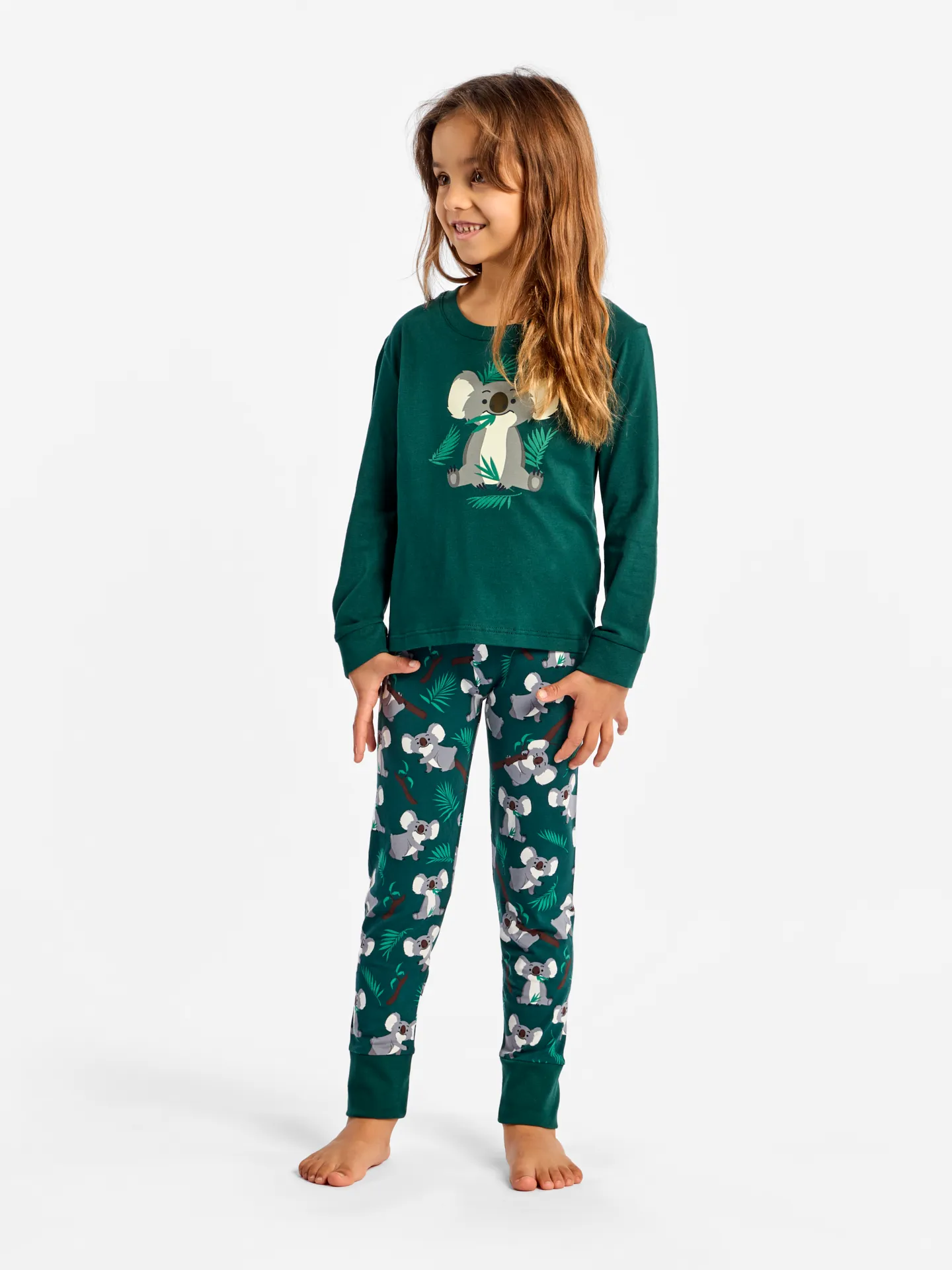 Pijama infantil alegre Koala y hojas - Image 3