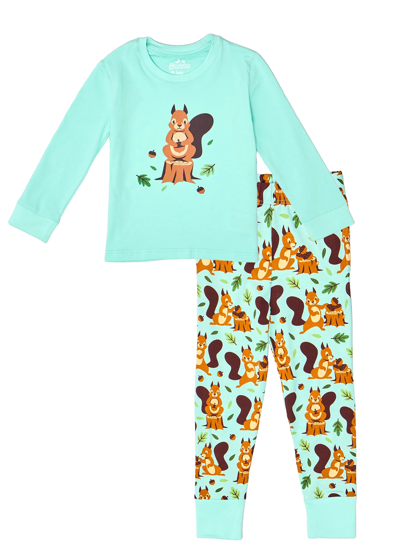 Pijama infantil alegre Ardilla en el bosque