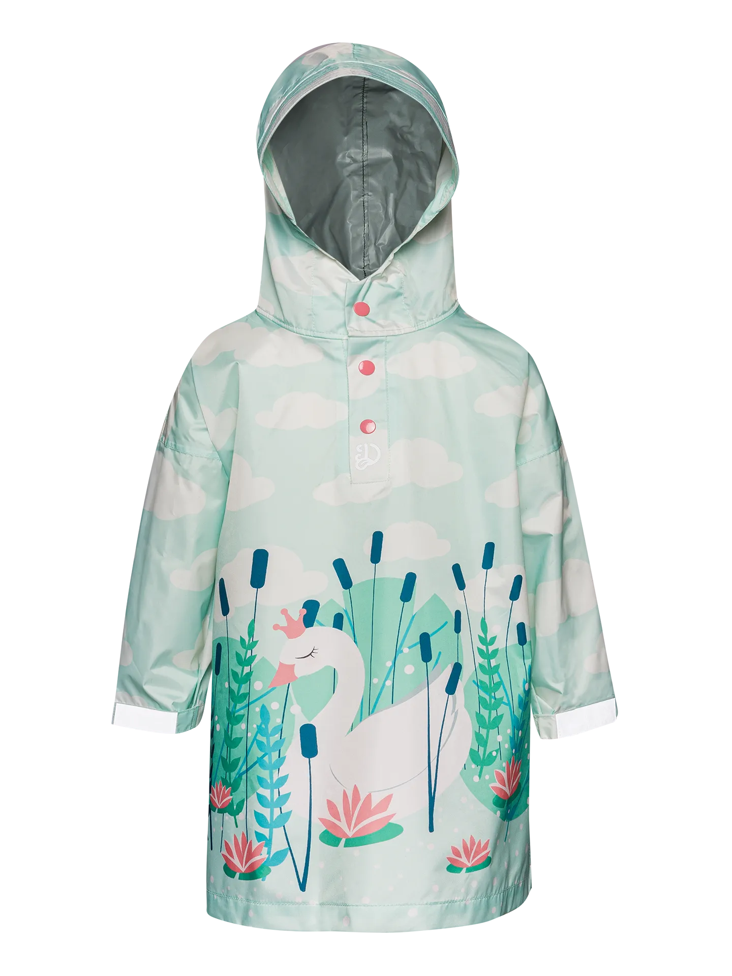Impermeable infantil alegre Cisne flotante