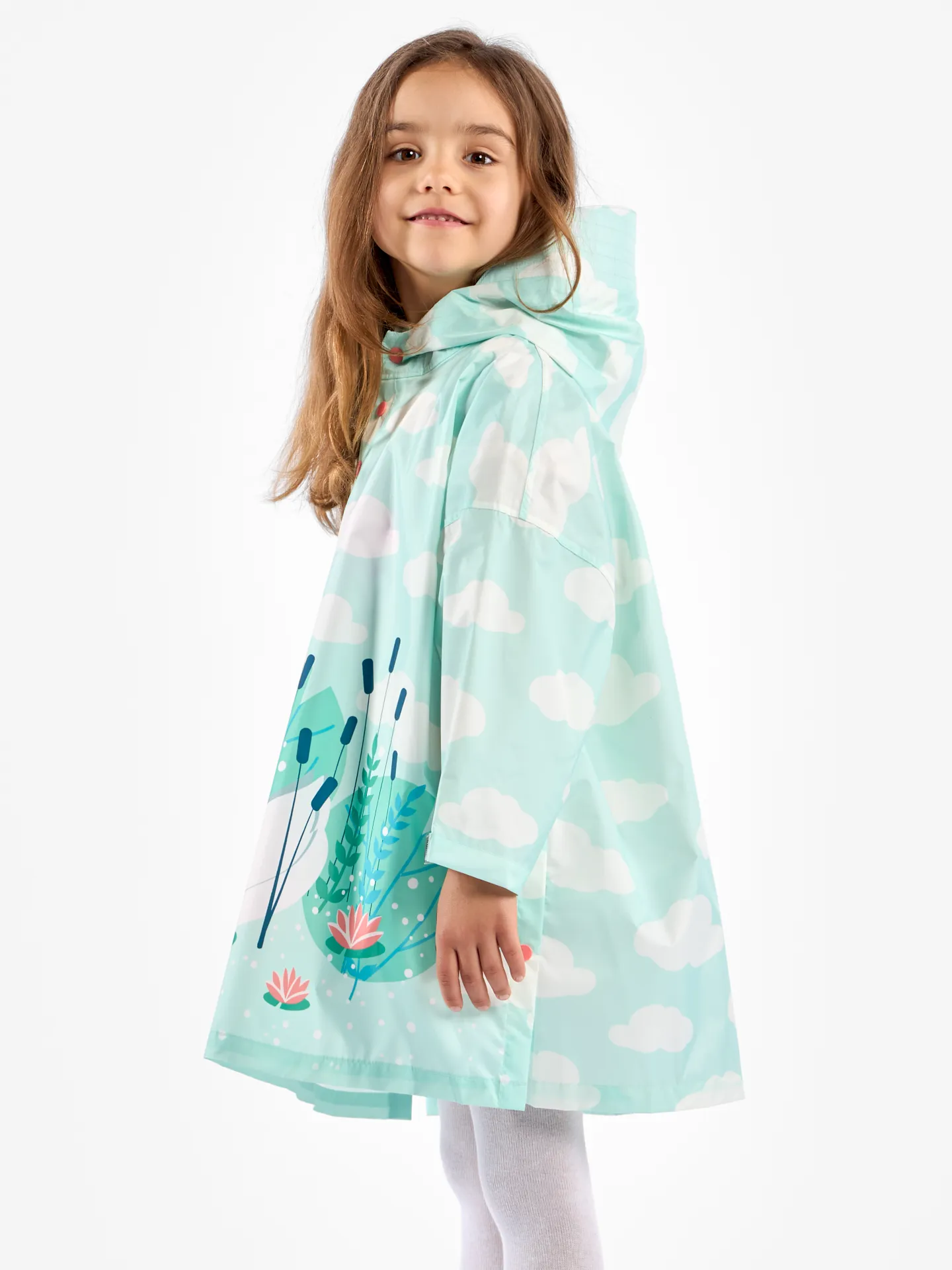 Impermeable infantil alegre Cisne flotante - Image 5