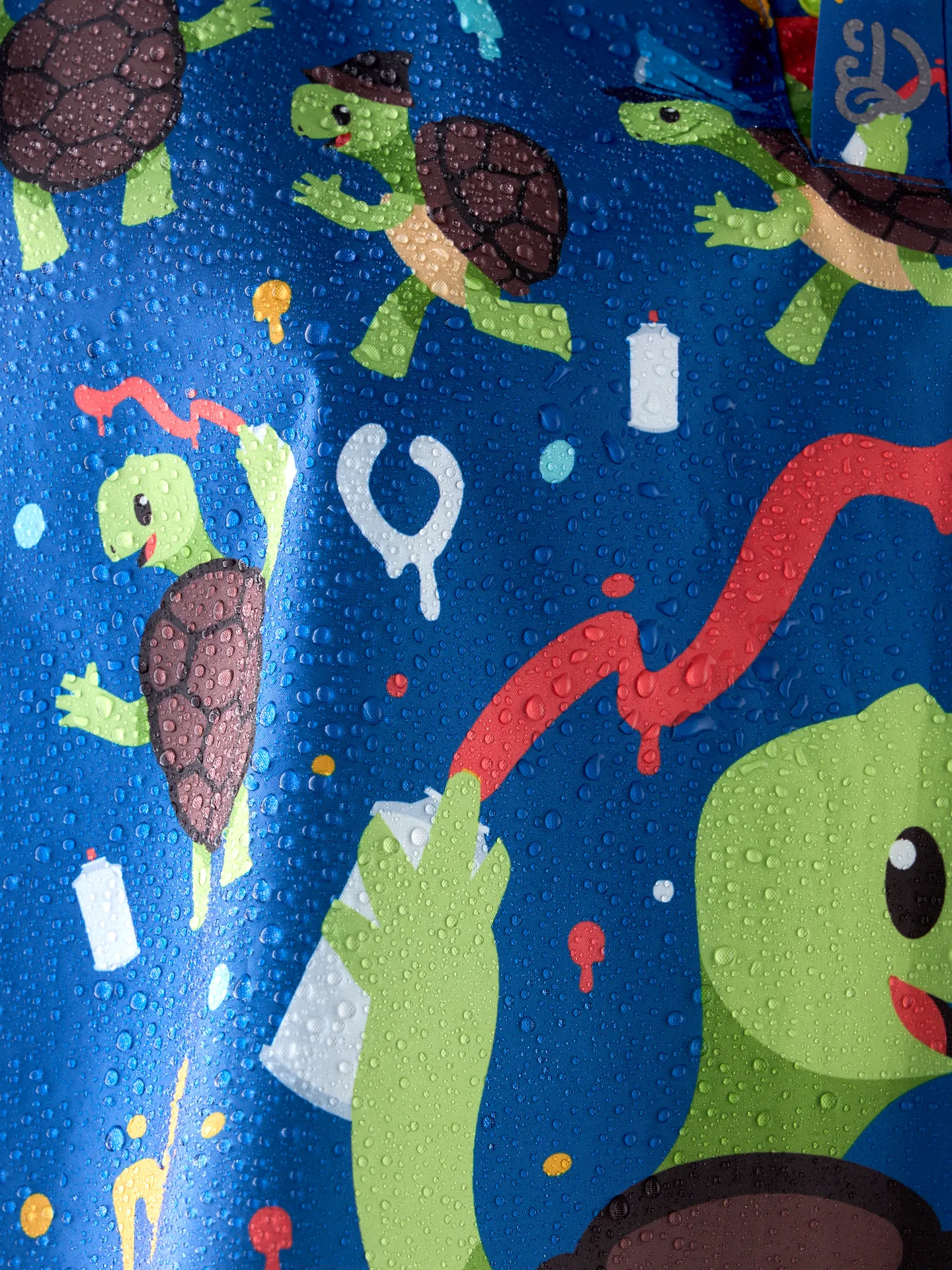 Impermeable infantil alegre Tortuga artista - Image 7