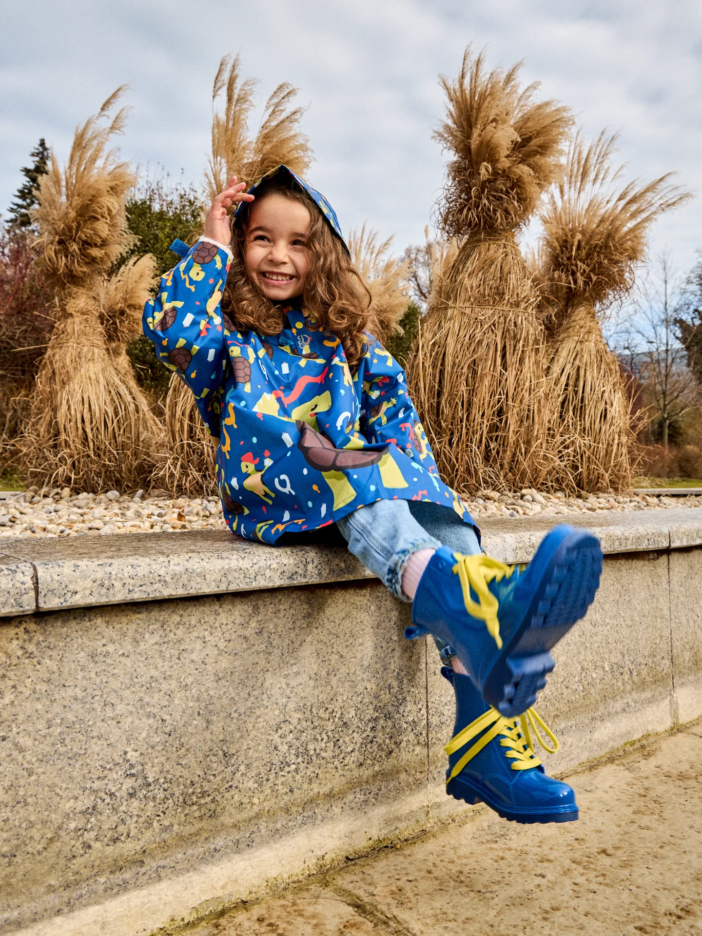 Impermeable infantil alegre Tortuga artista - Image 9
