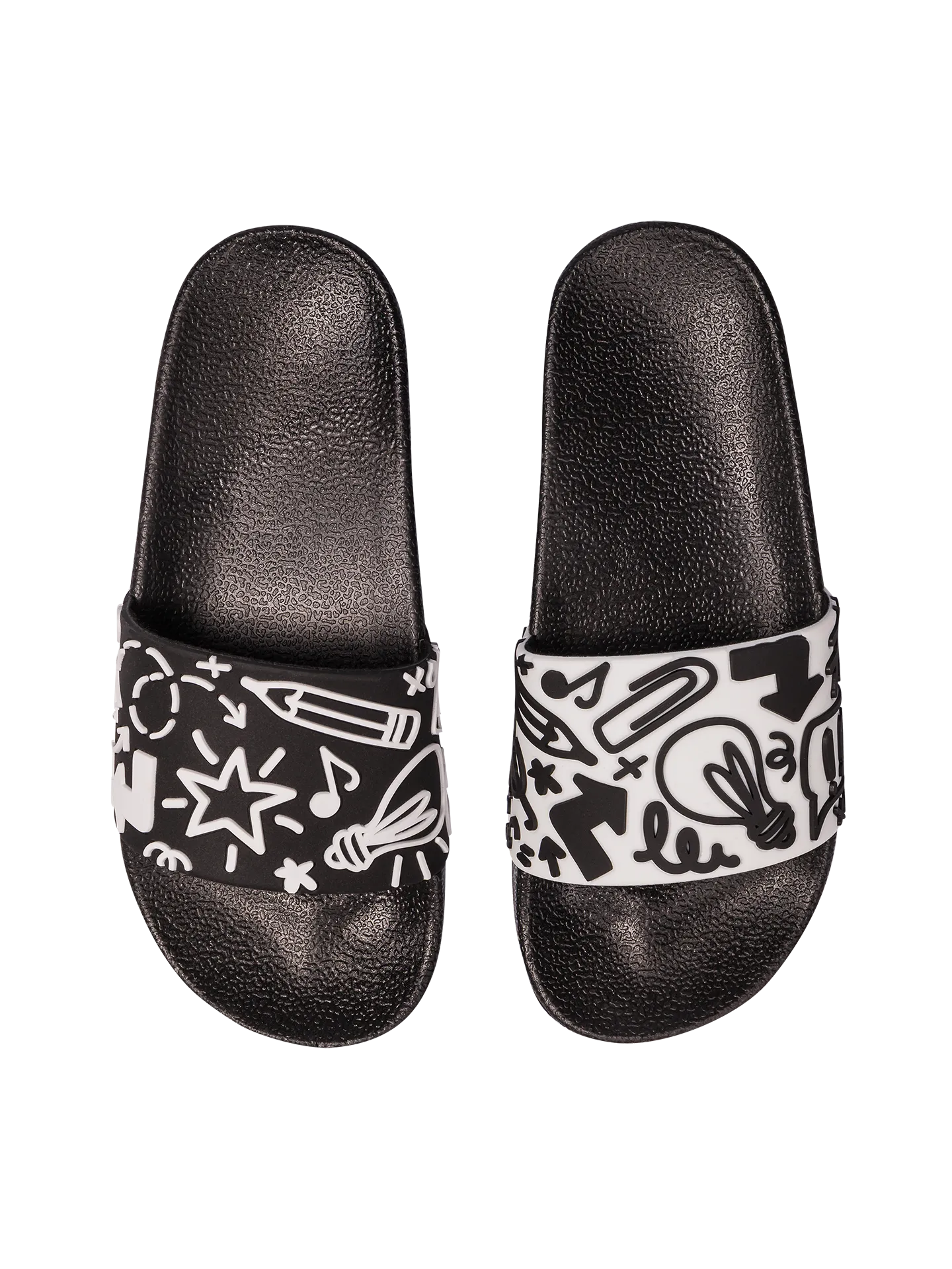 Chanclas infantiles alegres Garabatos