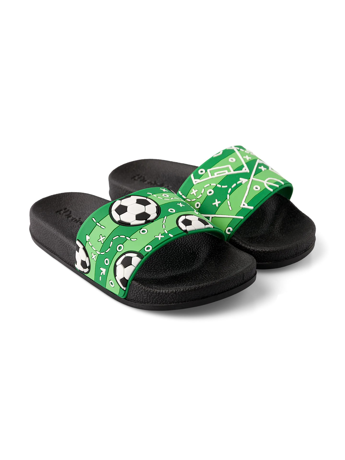 Chanclas infantiles alegres Campo de futbol - Image 2