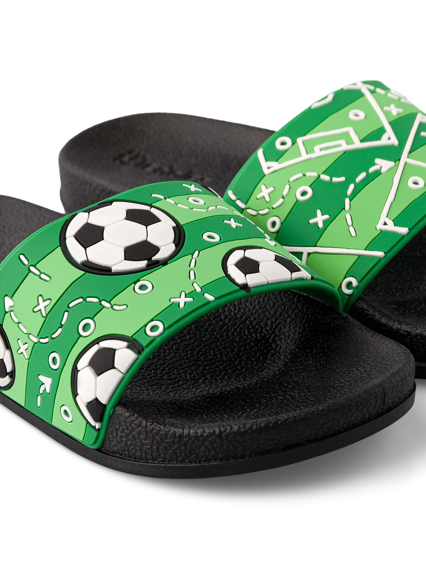 Chanclas infantiles alegres Campo de futbol - Image 3