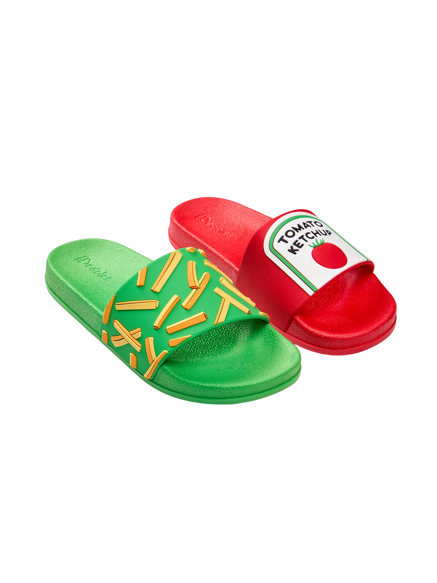 Chanclas infantiles alegres Patatas fritas con kétchup - Image 2