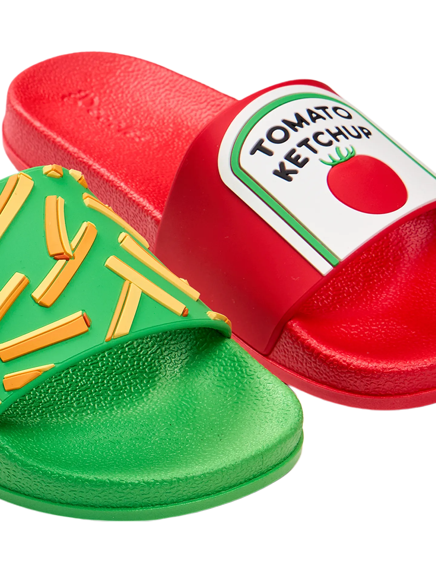 Chanclas infantiles alegres Patatas fritas con kétchup - Image 4