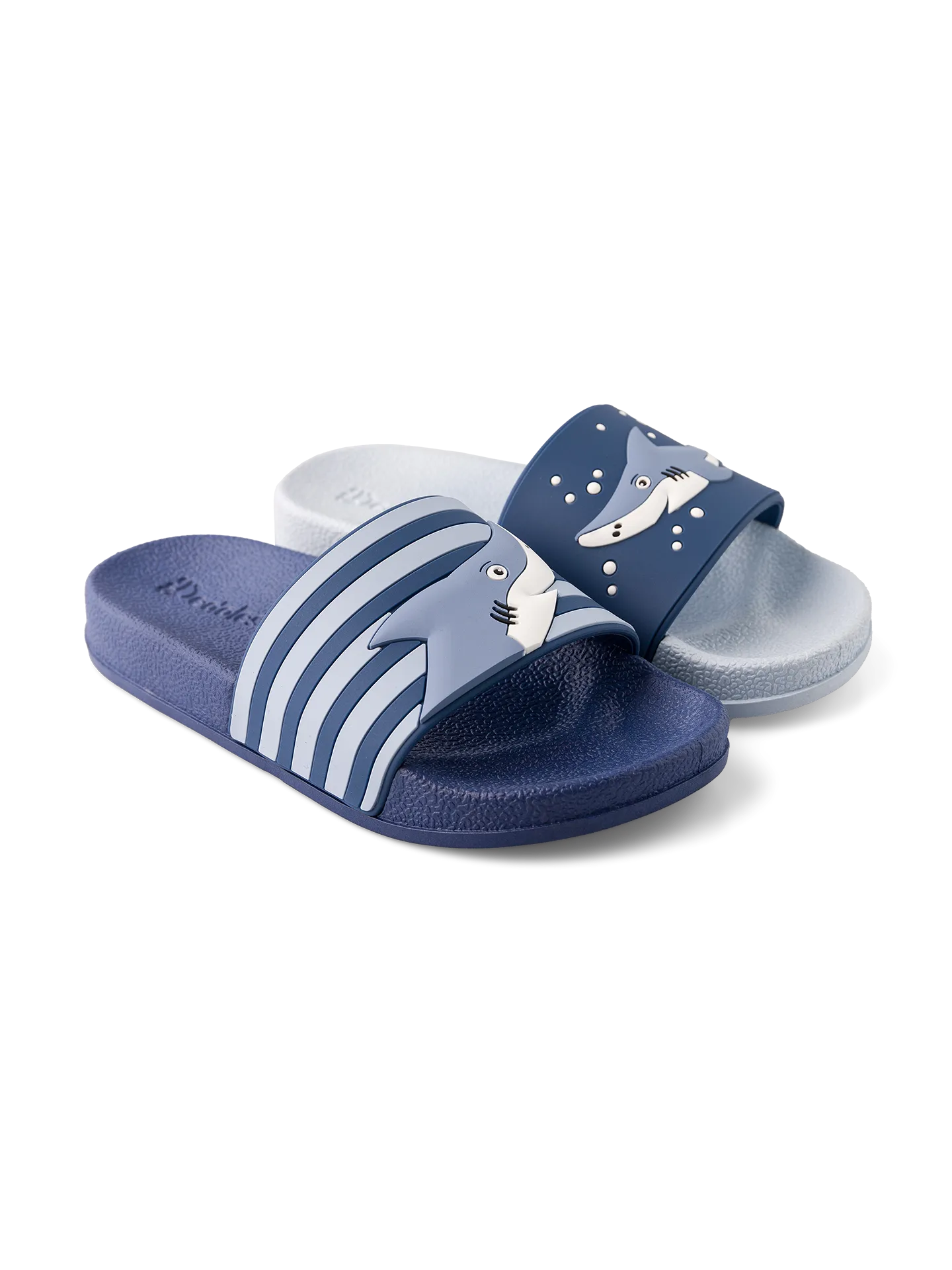 Chanclas infantiles alegres Tiburón gris - Image 2