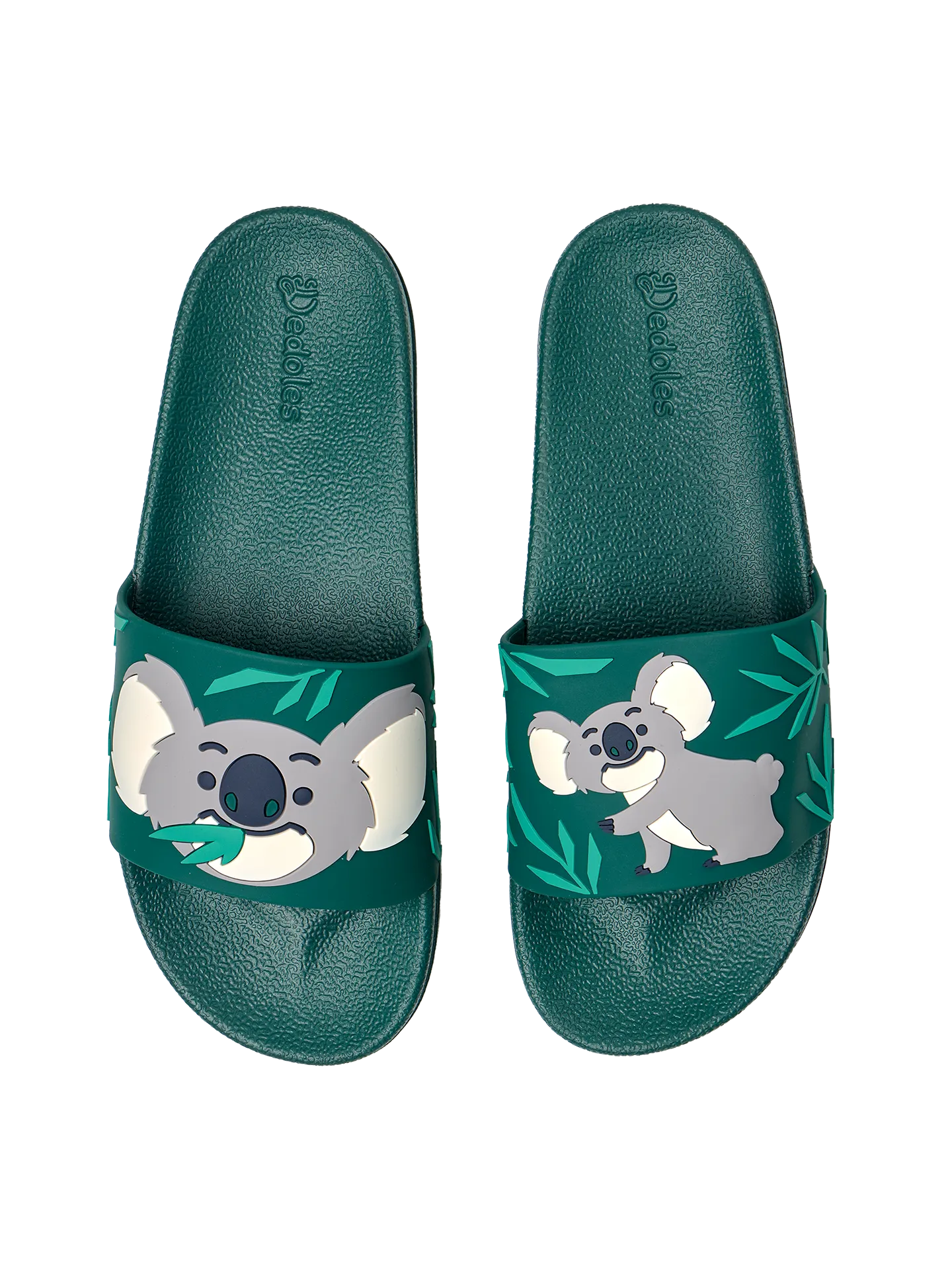 Chanclas alegres Koalas y hojas
