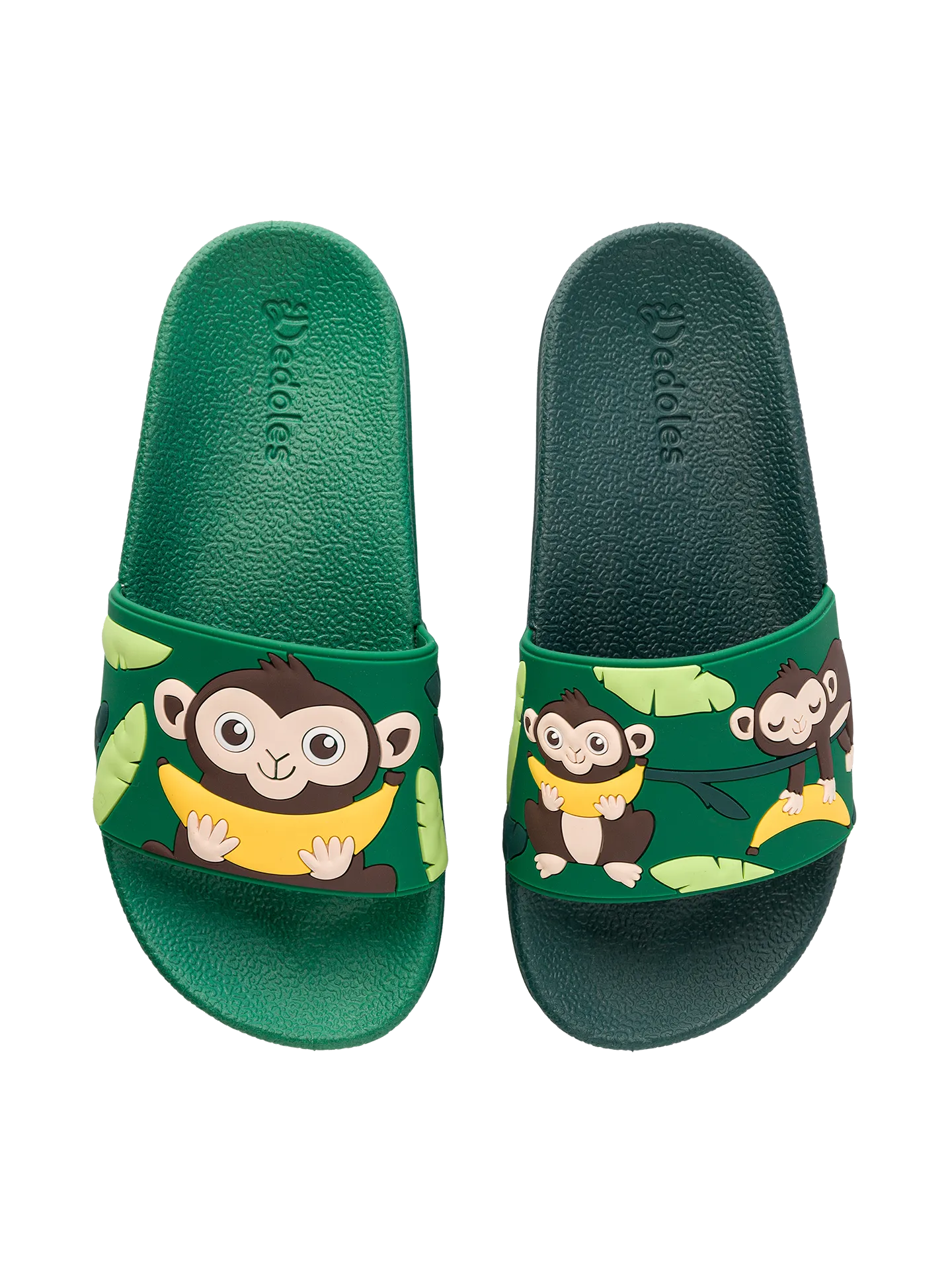 Chanclas infantiles alegres Mono en la jungla