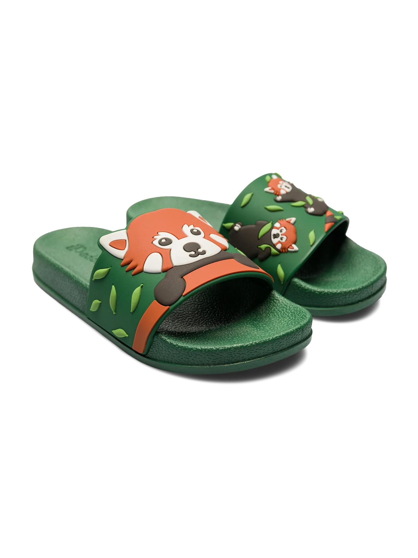 Chanclas infantiles alegres Panda rojo - Image 2