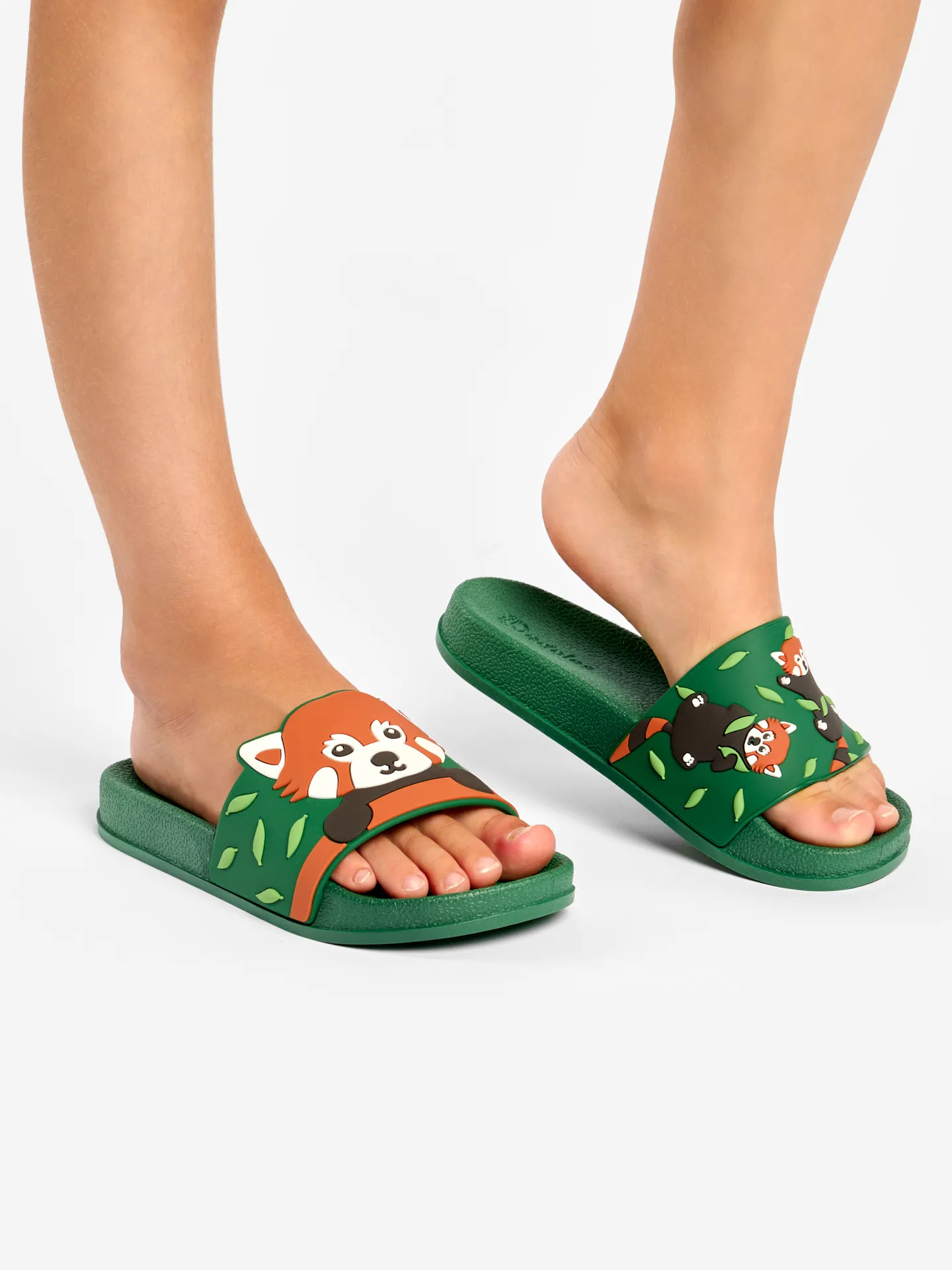 Chanclas infantiles alegres Panda rojo - Image 5