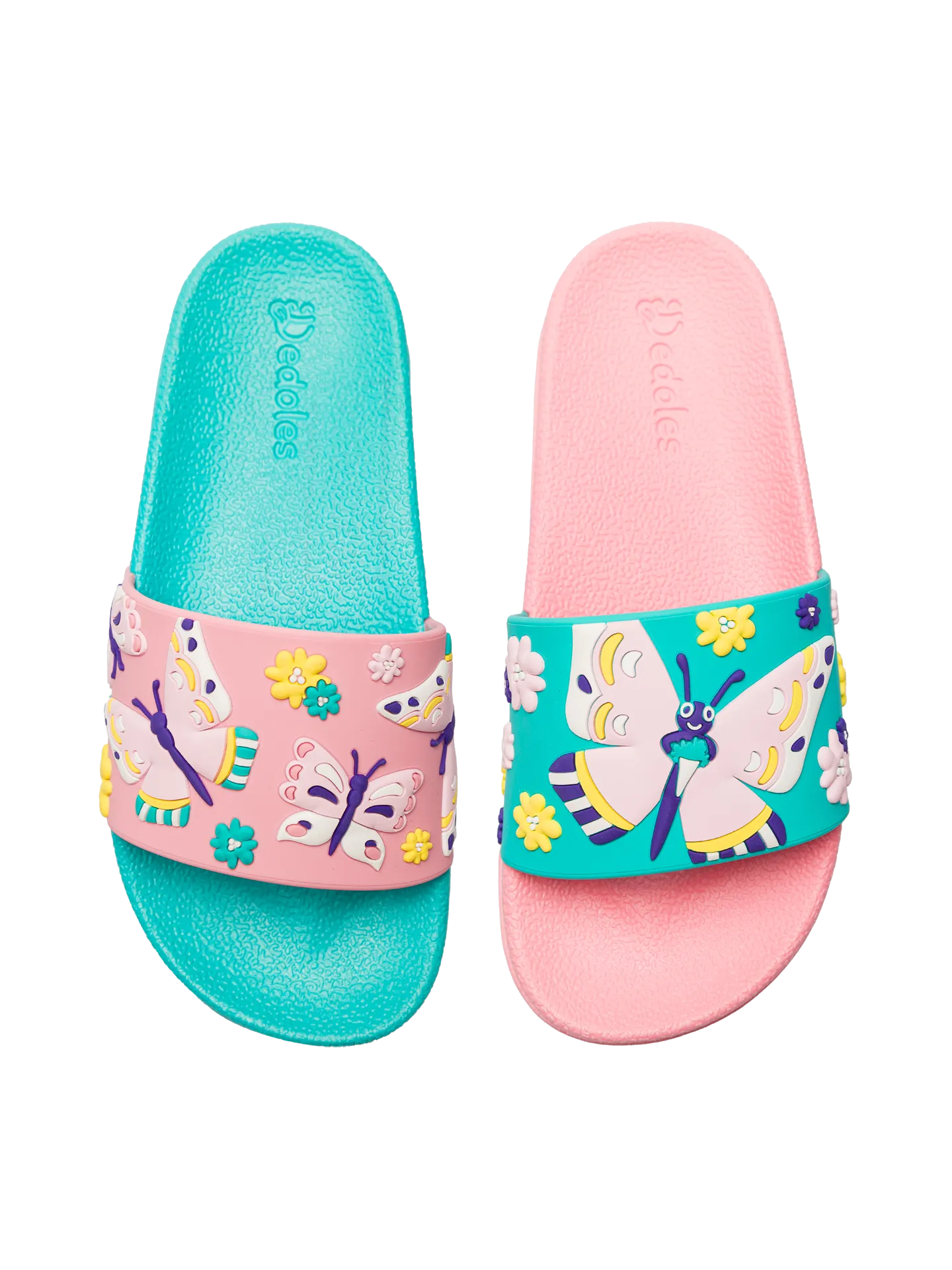 Chanclas infantiles alegres Mariposas dulces