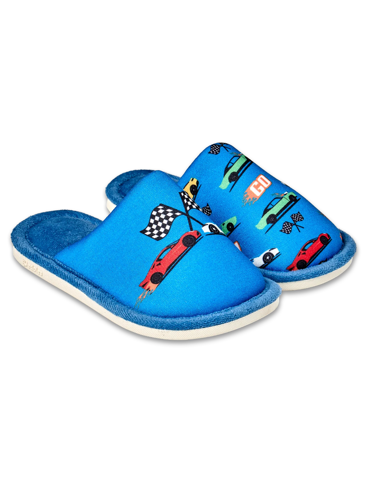 Pantuflas infantiles alegres Coches rápidos - Image 2