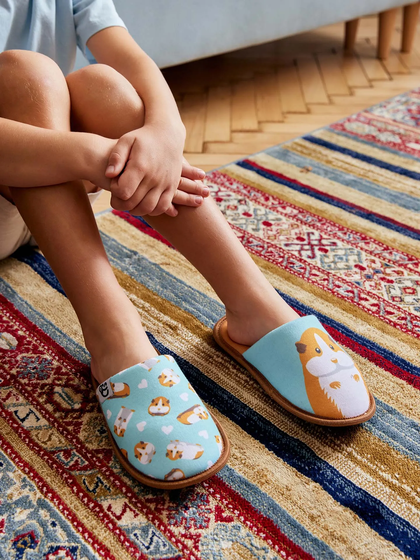 Pantuflas infantiles alegres Conejillo de Indias - Image 5