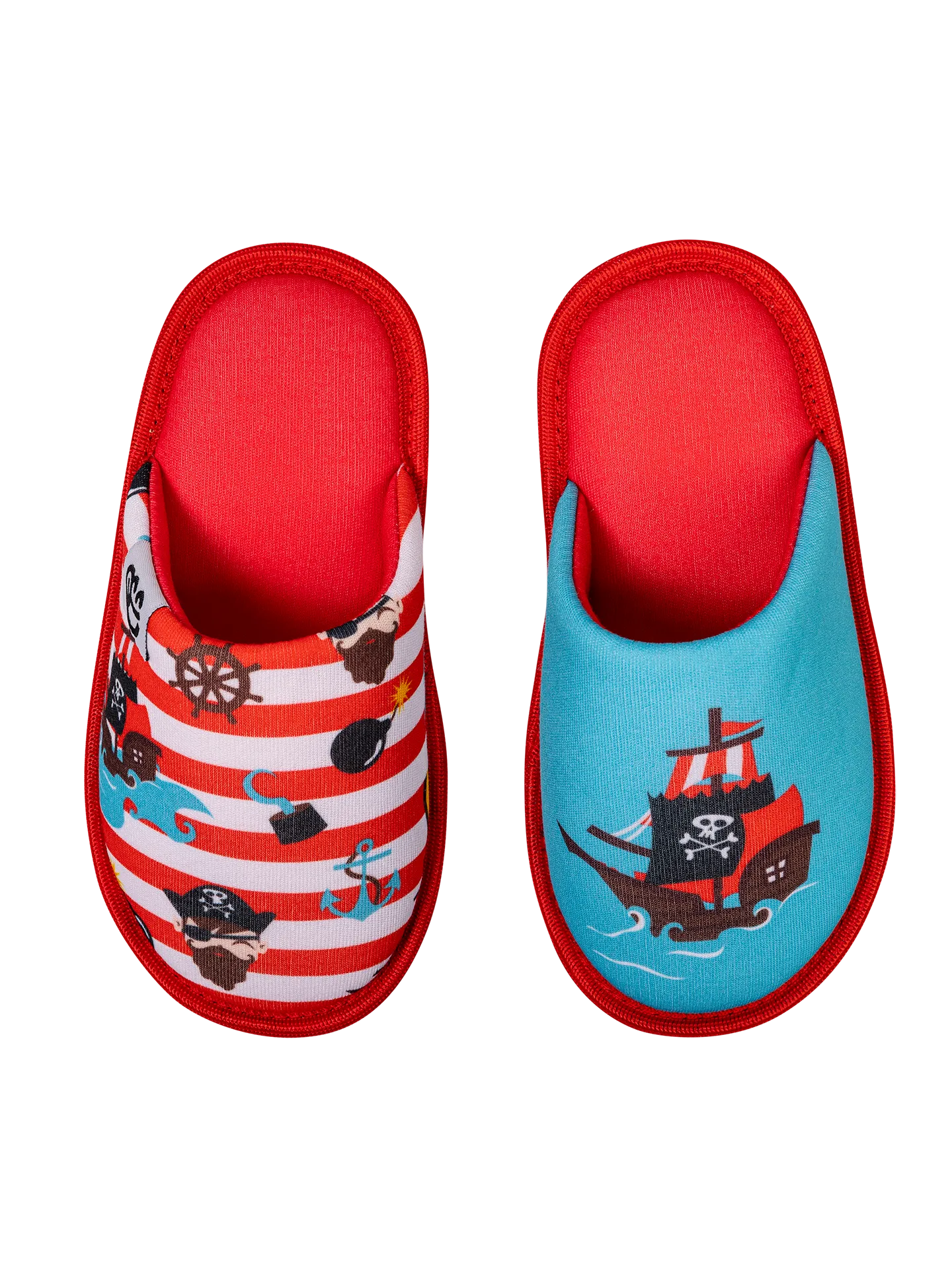 Pantuflas infantiles alegres Pirata