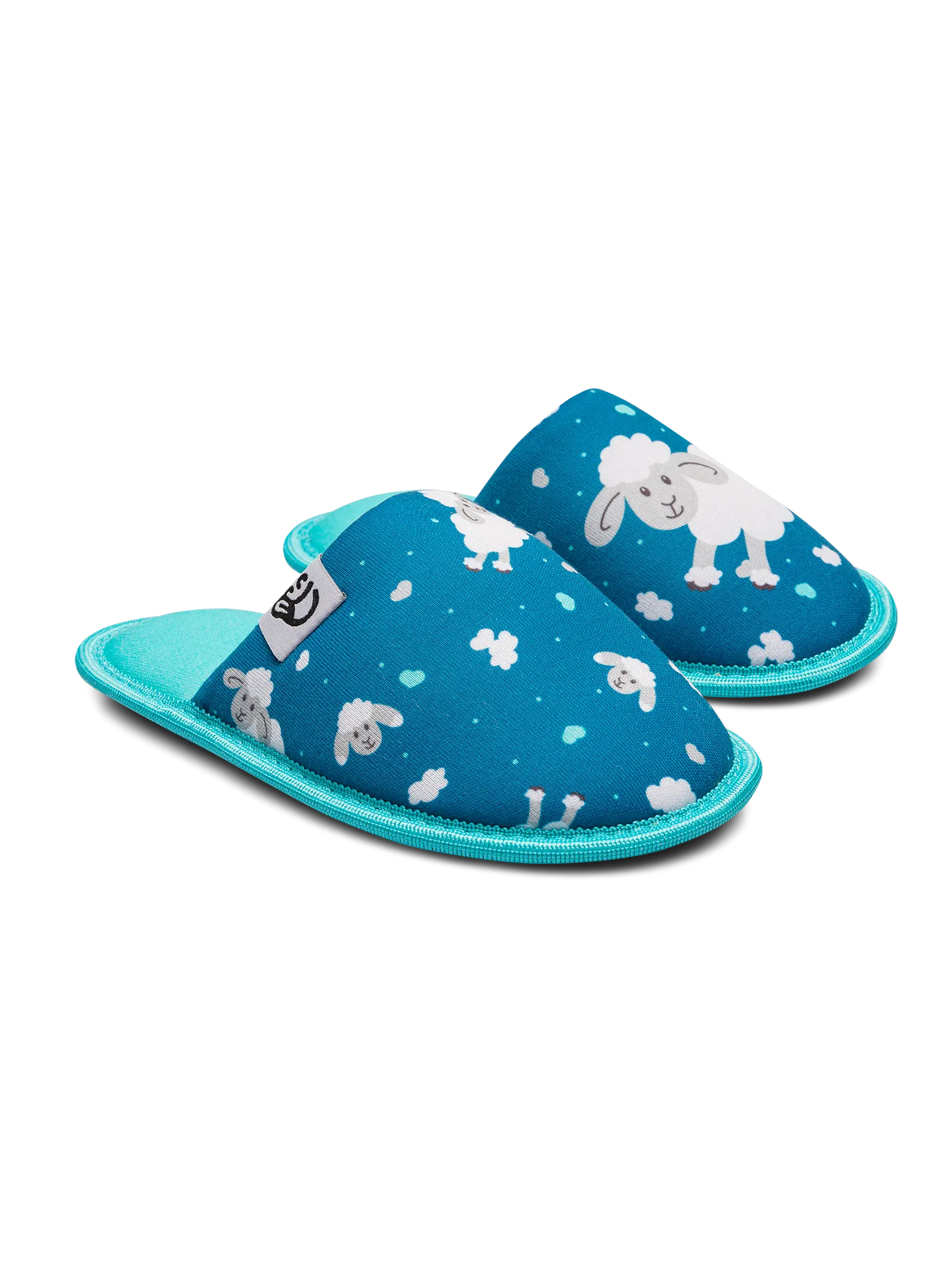 Pantuflas infantiles alegres Ovejas y nubes - Image 2