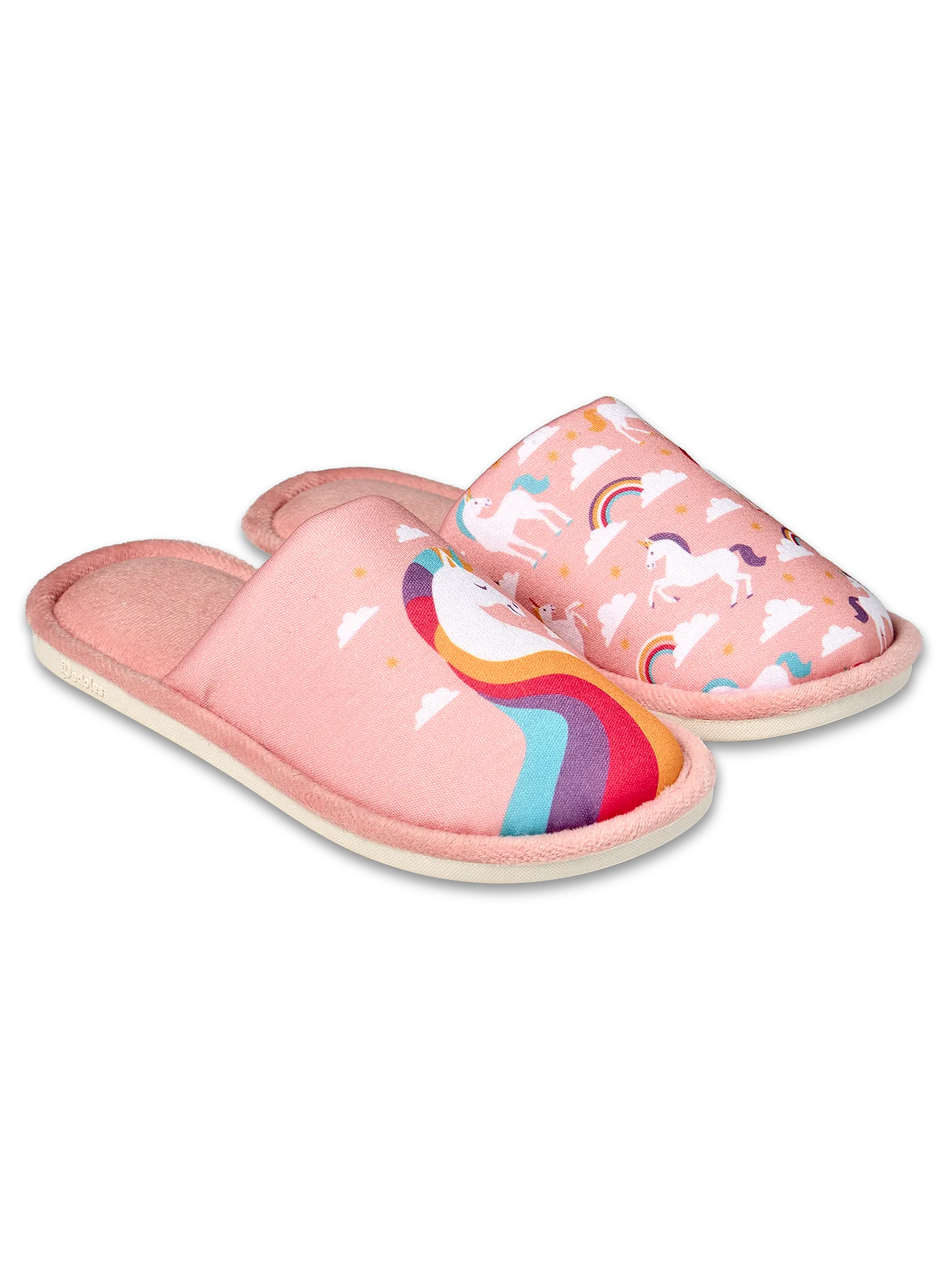 Pantuflas infantiles alegres Unicornio en las nubes - Image 2