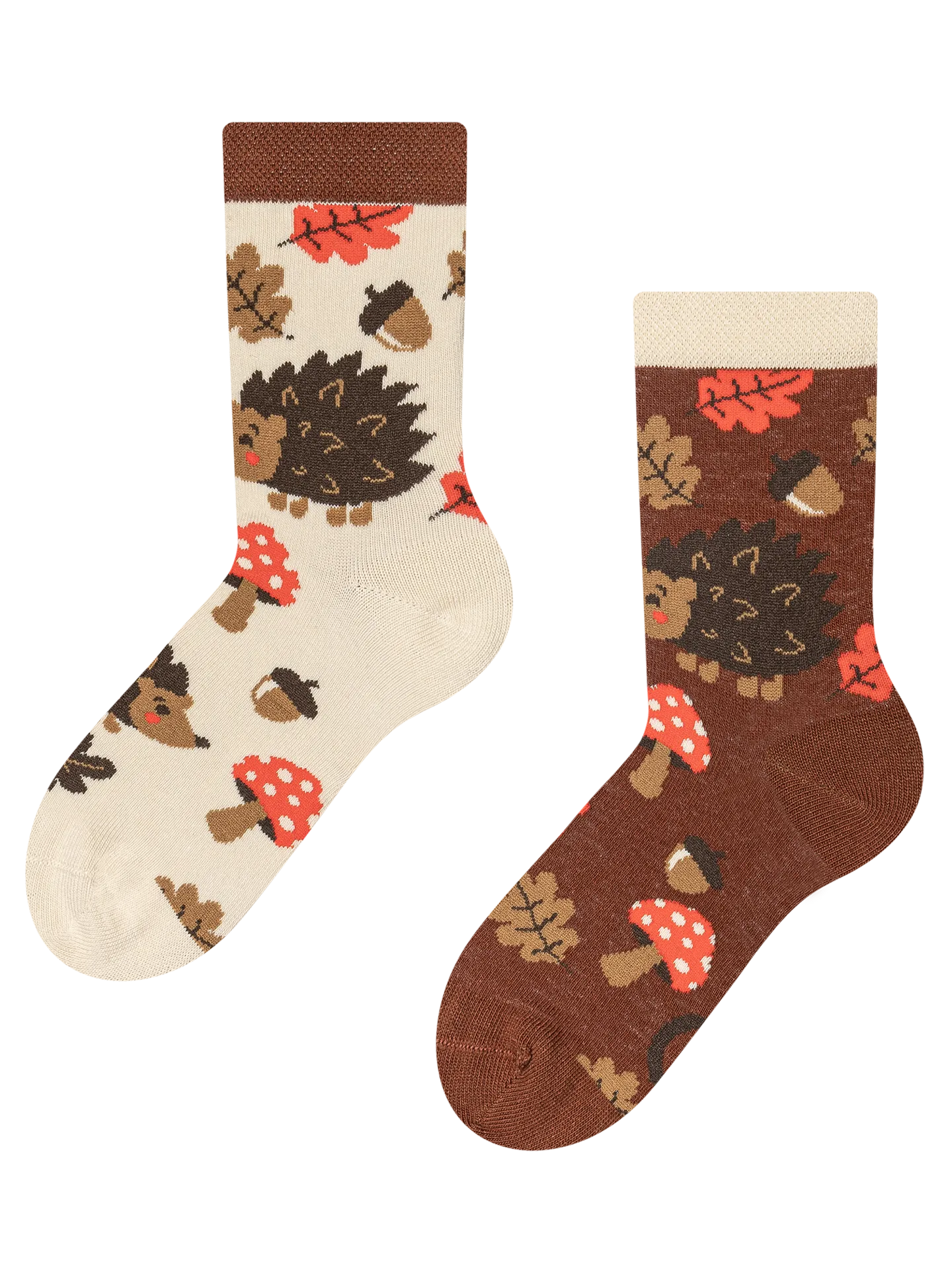 Calcetines infantiles alegres Erizo del bosque