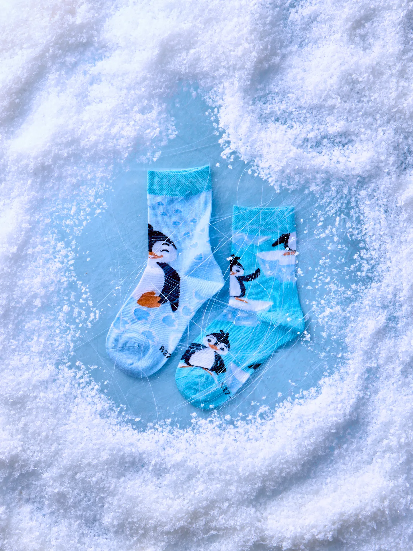 Calcetines infantiles alegres Pingüino feliz - Image 5