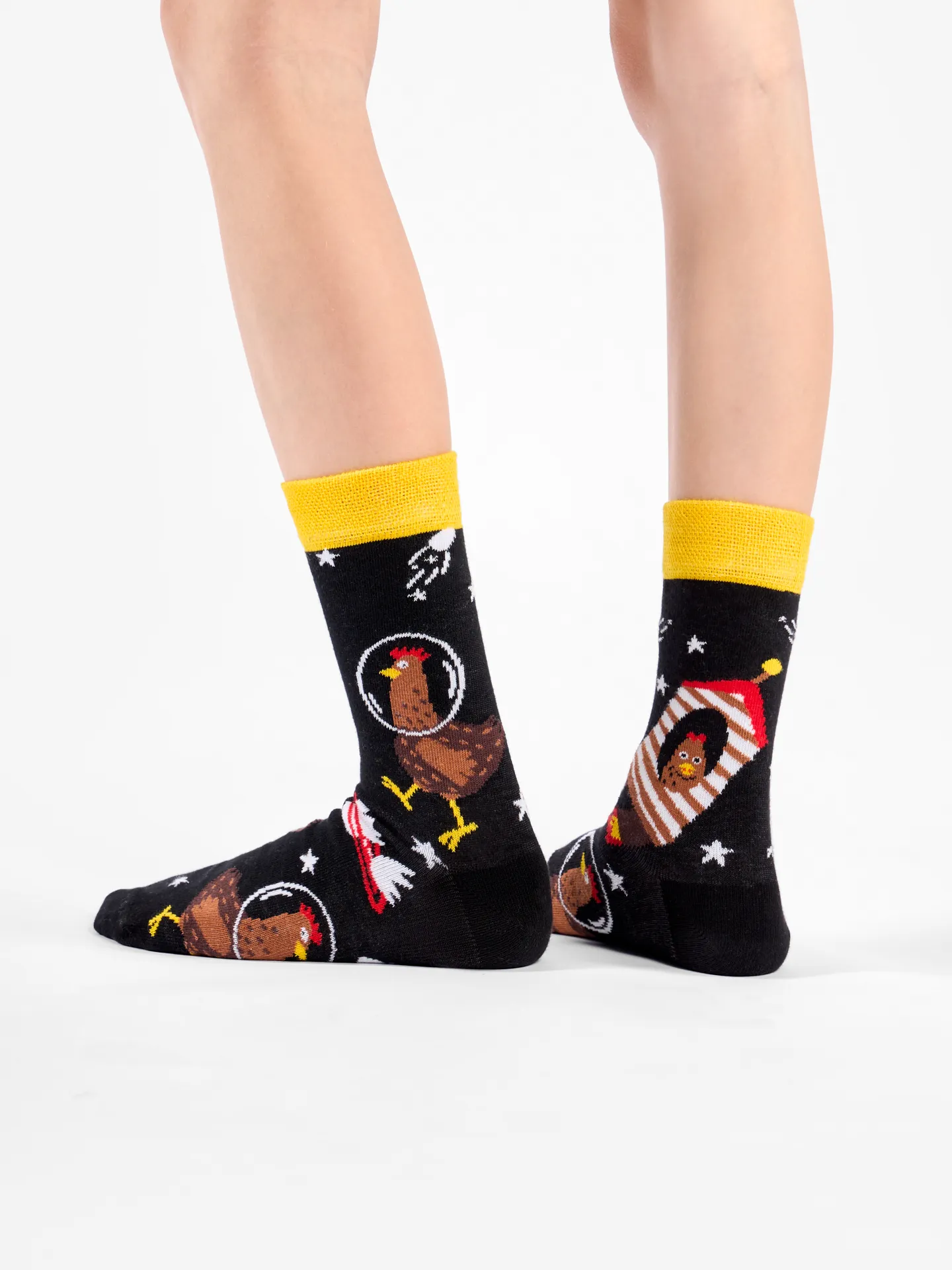 Calcetines infantiles alegres Gallina astronauta - Image 2