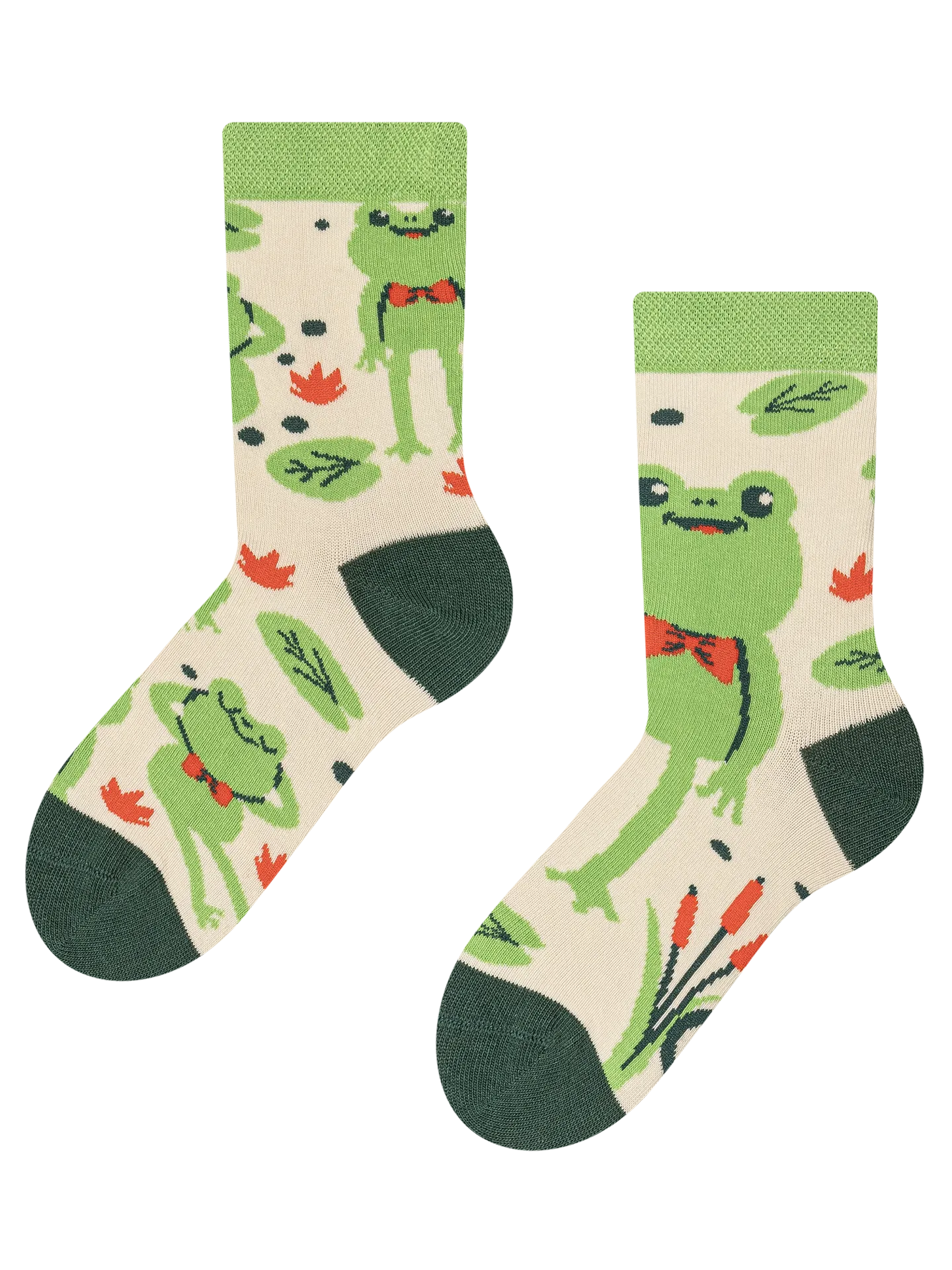 Calcetines infantiles alegres Ranita