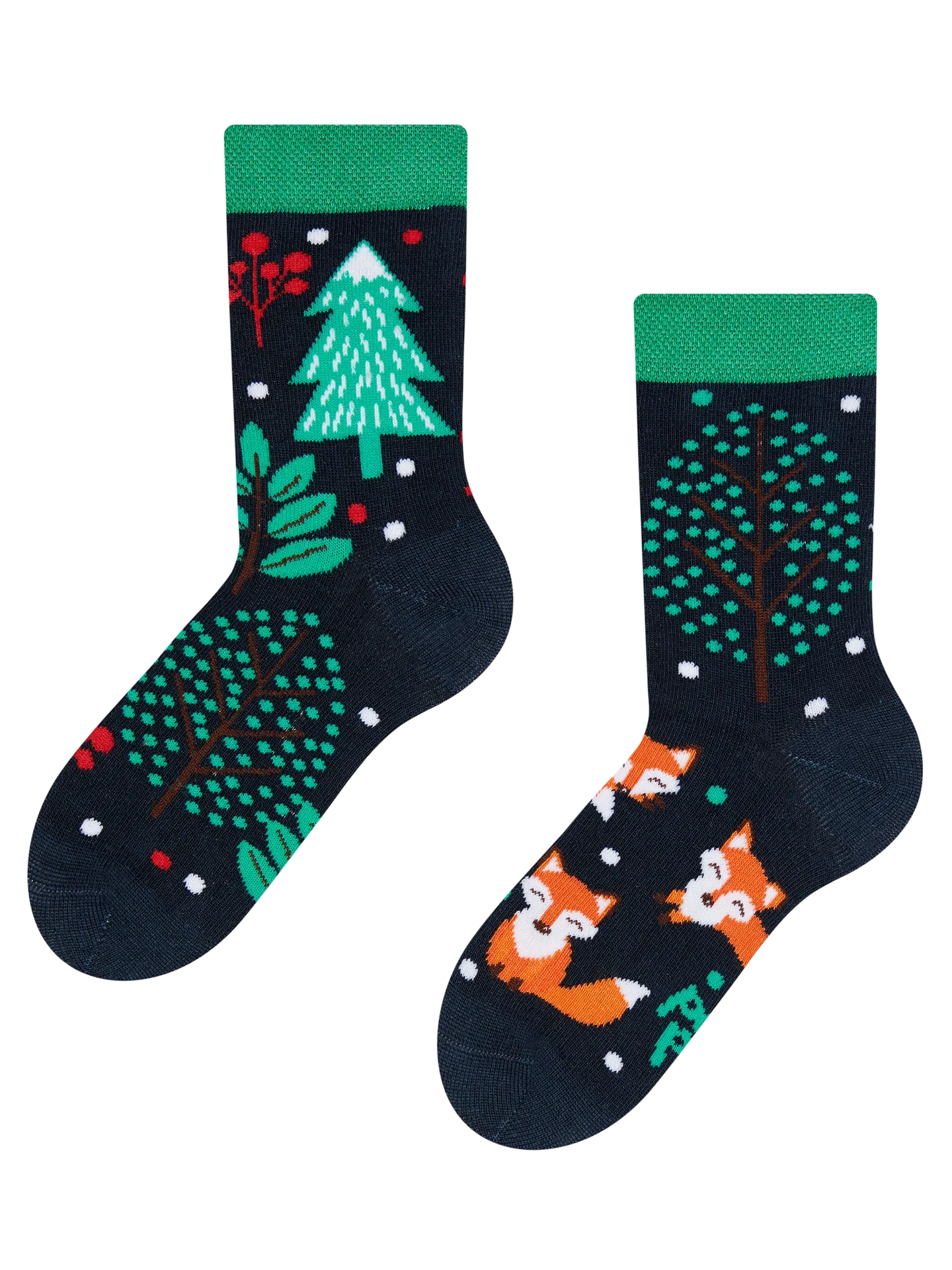 Calcetines infantiles alegres Zorro rojo