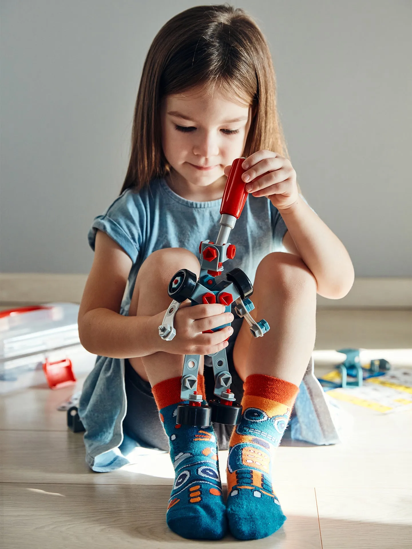 Calcetines infantiles alegres Robot - Image 3