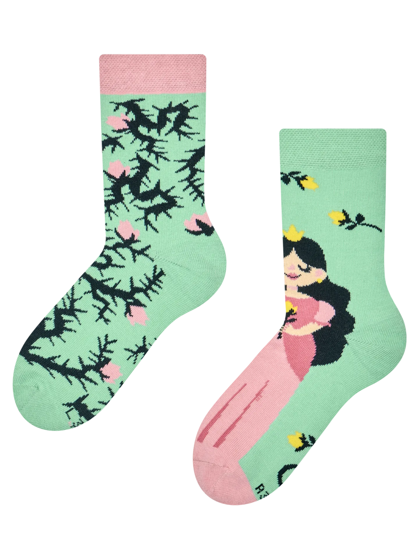 Calcetines infantiles alegres Princesa rosa