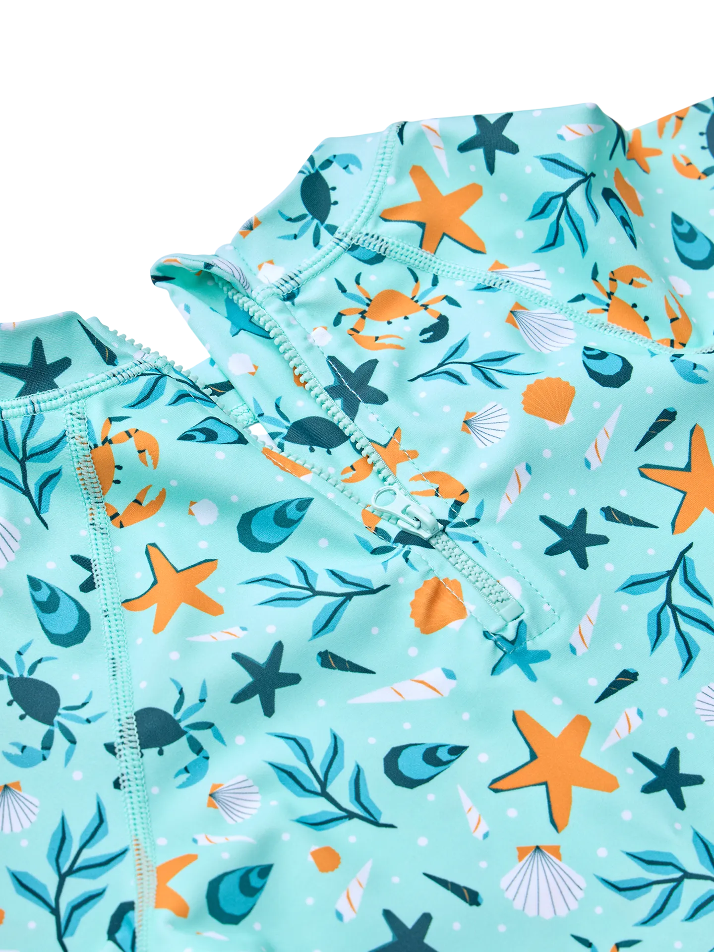 Camiseta de baño infantil con protección UV Conchas marinas - Image 3