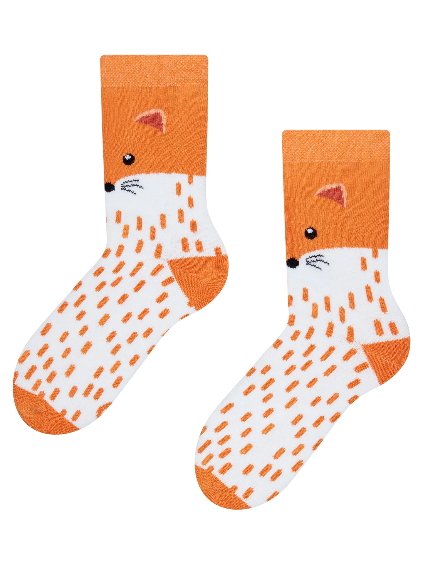 Calcetines infantiles alegres de inverno Zorro peludo