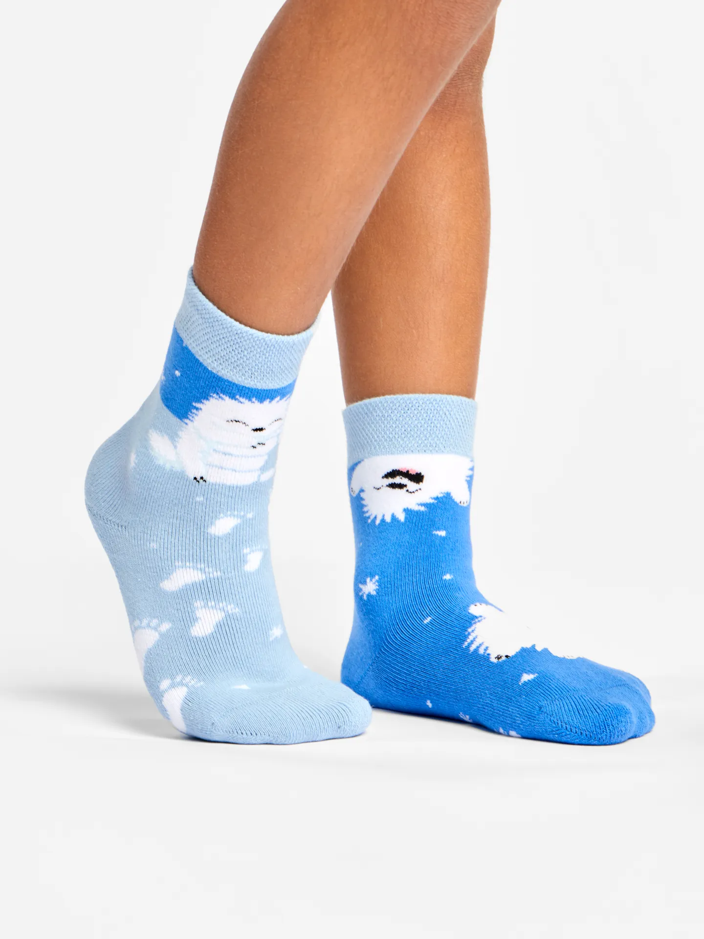 Calcetines infantiles alegres de inverno Pequeño yeti - Image 2