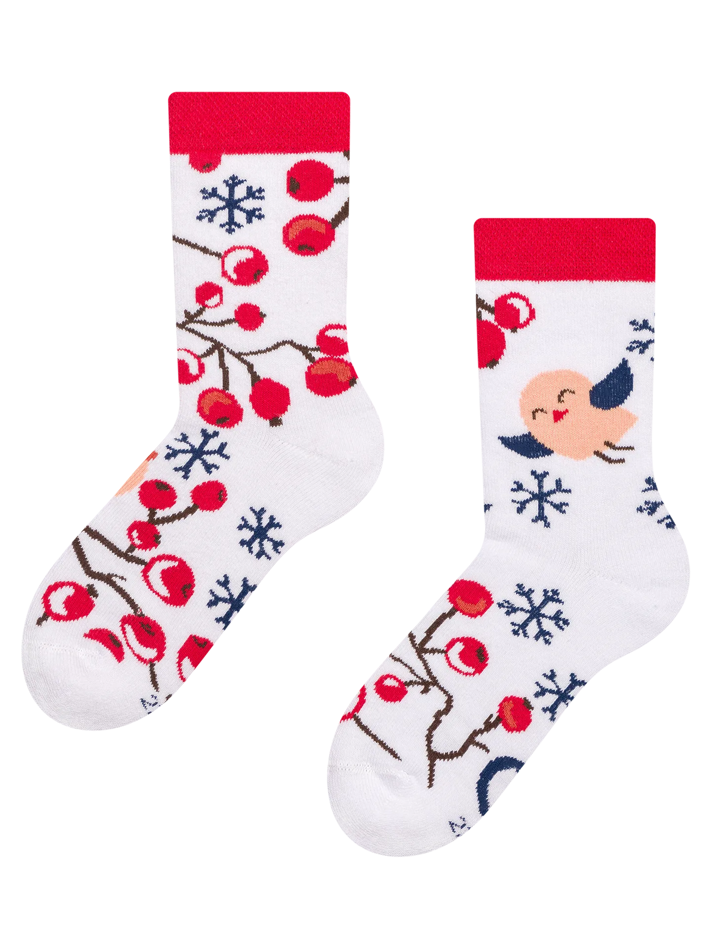 Calcetines infantiles alegres de inverno Bayas de invierno