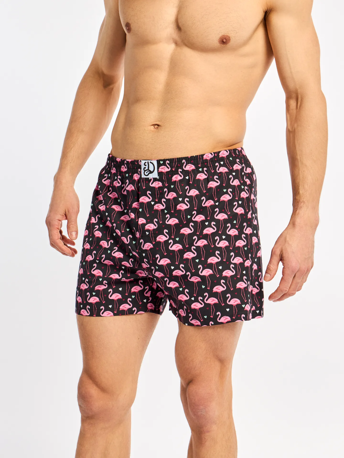 Calzoncillos alegres para hombre Flamencos y corazones - Image 2