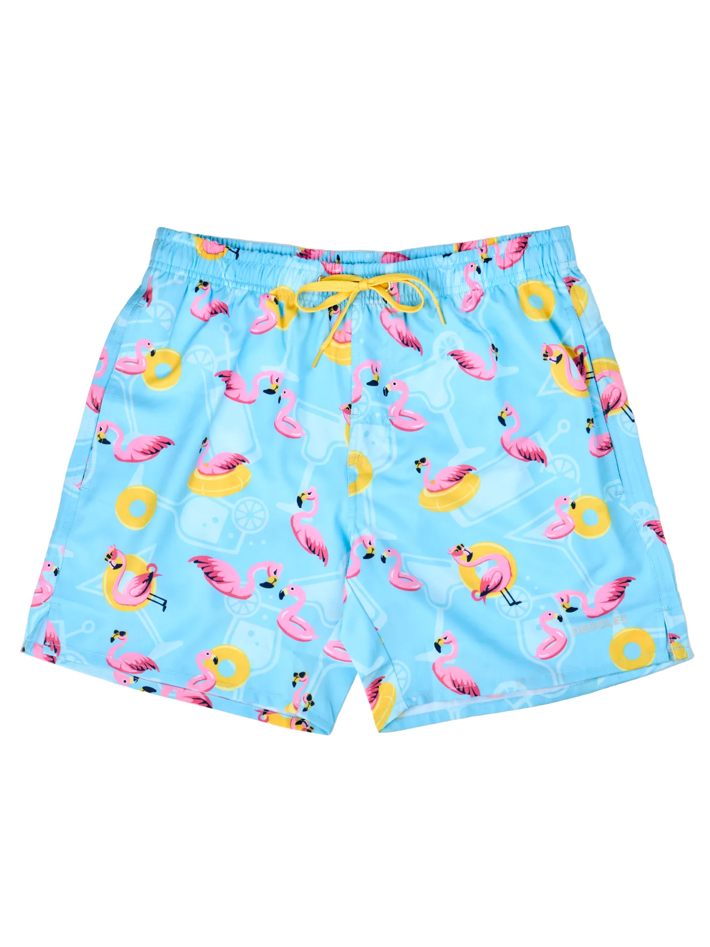 Bermudas alegres para hombre Flamenco de vacaciones
