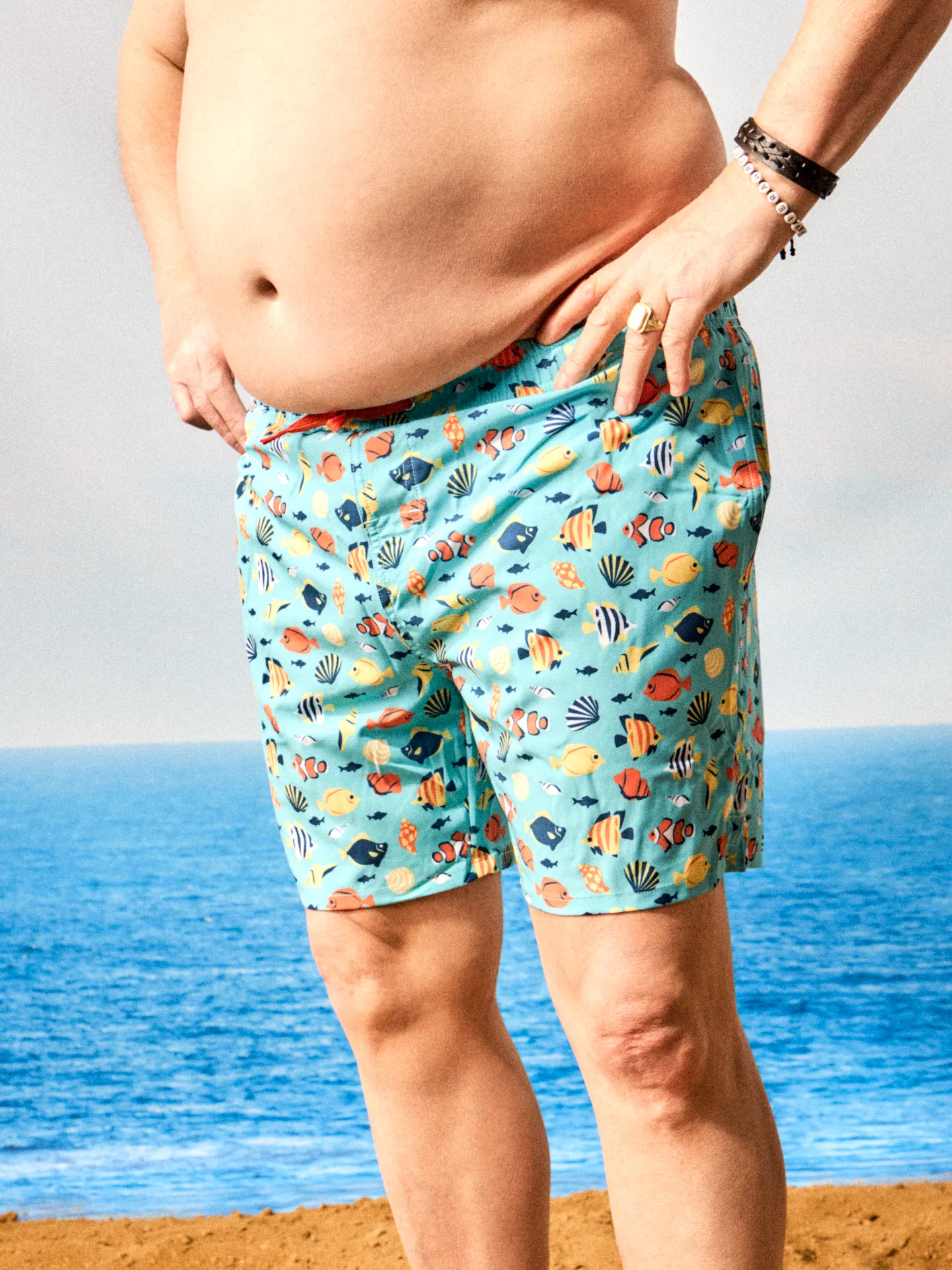 Bermudas alegres para hombre Mundo marino - Image 4