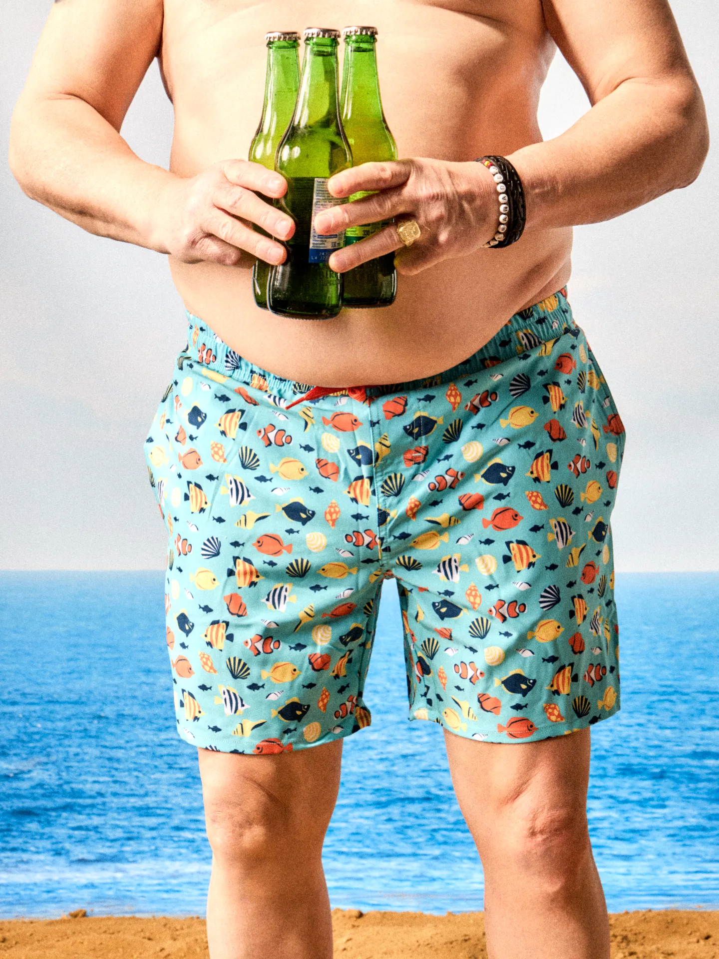 Bermudas alegres para hombre Mundo marino - Image 5